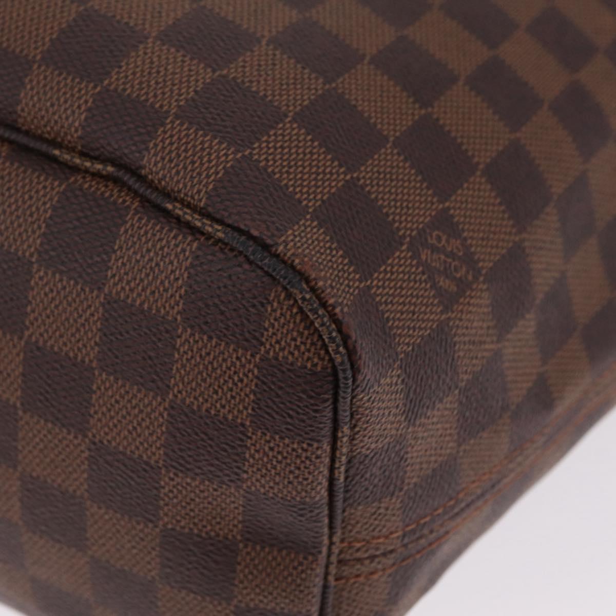 LOUIS VUITTON Damier Ebene Neverfull MM Tote Bag N51105 LV Auth 213954SAM
