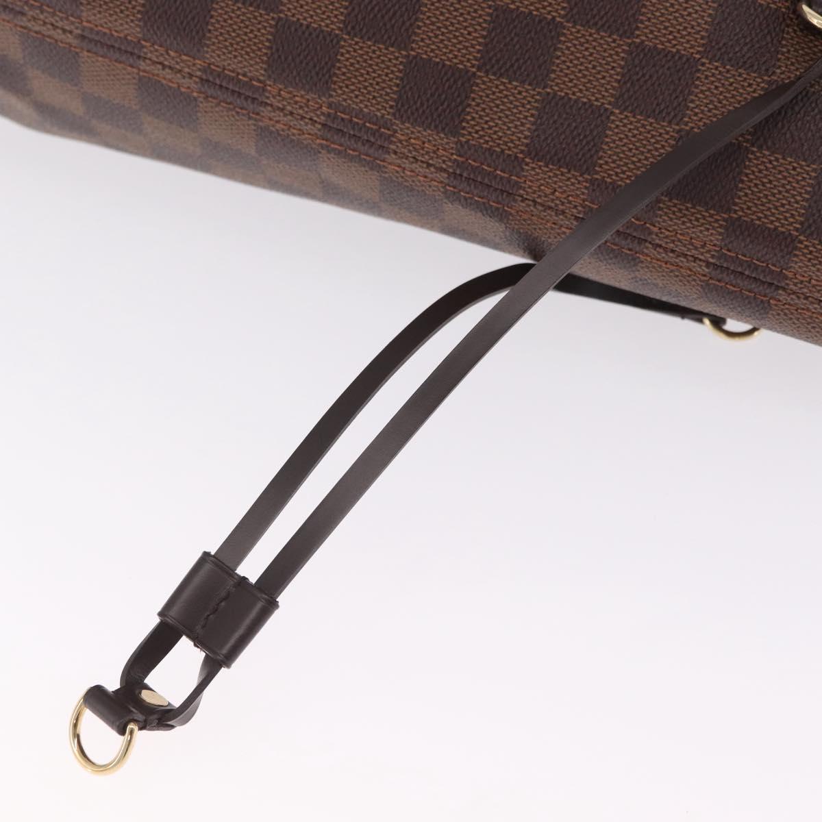 LOUIS VUITTON Damier Ebene Neverfull MM Tote Bag N51105 LV Auth 213954SAM