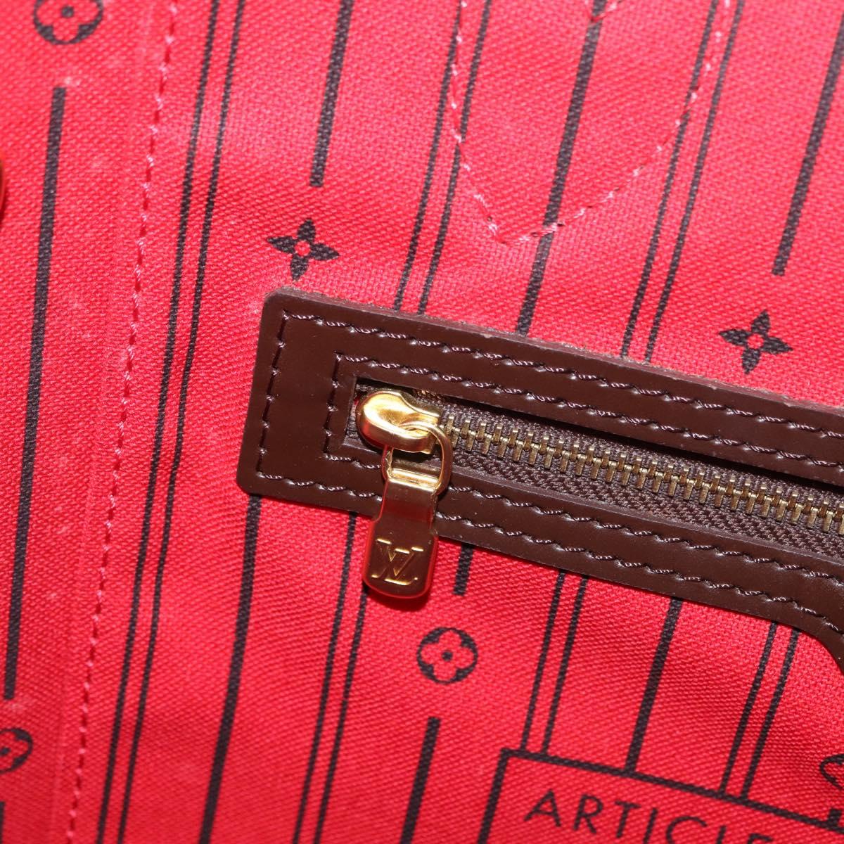 LOUIS VUITTON Damier Ebene Neverfull MM Tote Bag N51105 LV Auth 213954SAM