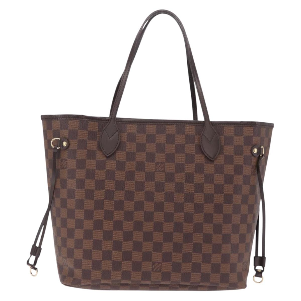 LOUIS VUITTON Damier Ebene Neverfull MM Tote Bag N51105 LV Auth 213954SAM