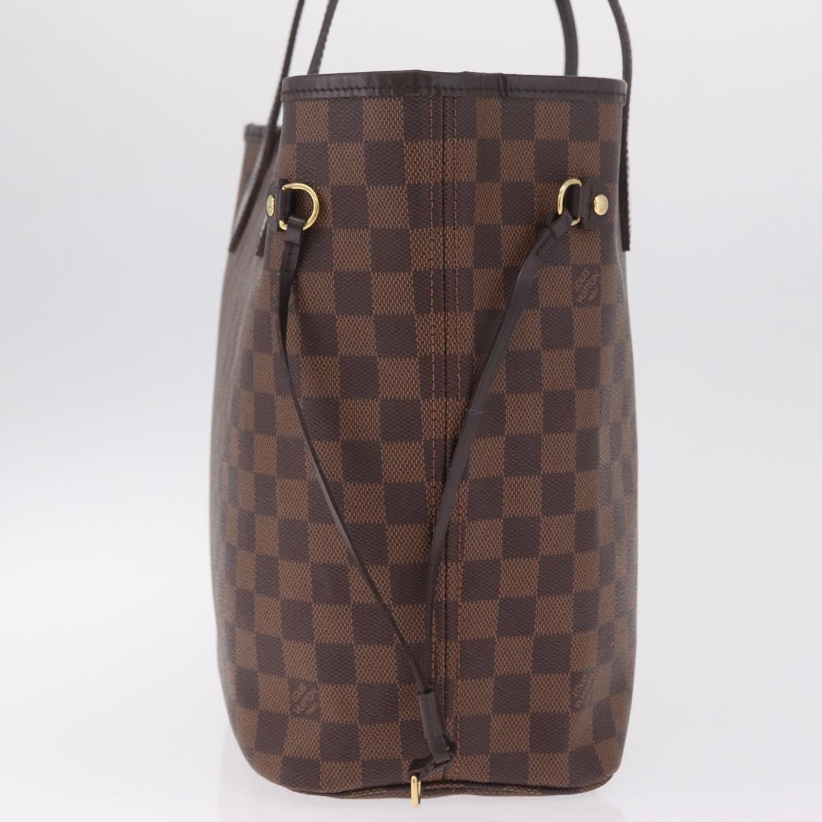 LOUIS VUITTON Damier Ebene Neverfull MM Tote Bag N51105 LV Auth 213954SAM