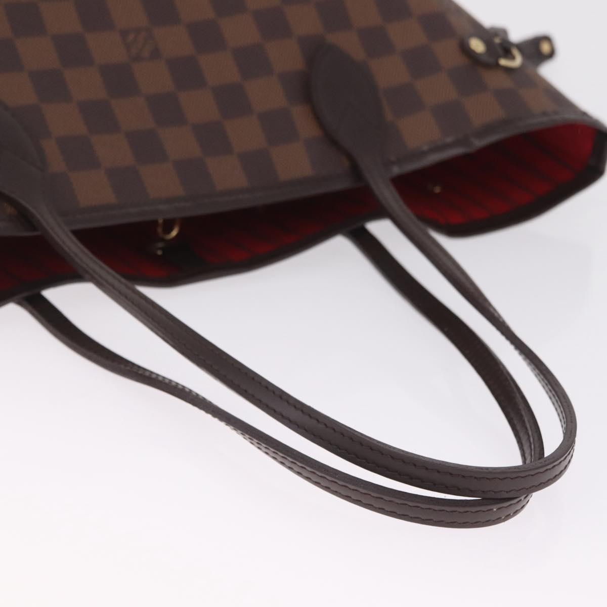 LOUIS VUITTON Damier Ebene Neverfull MM Tote Bag N51105 LV Auth 213954SAM