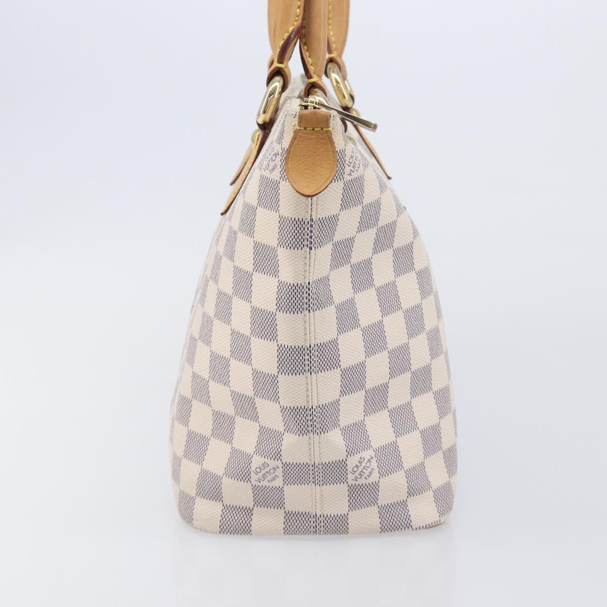 LOUIS VUITTON Damier Azur Saleya PM Tote Bag N51186 LV Auth 213960V