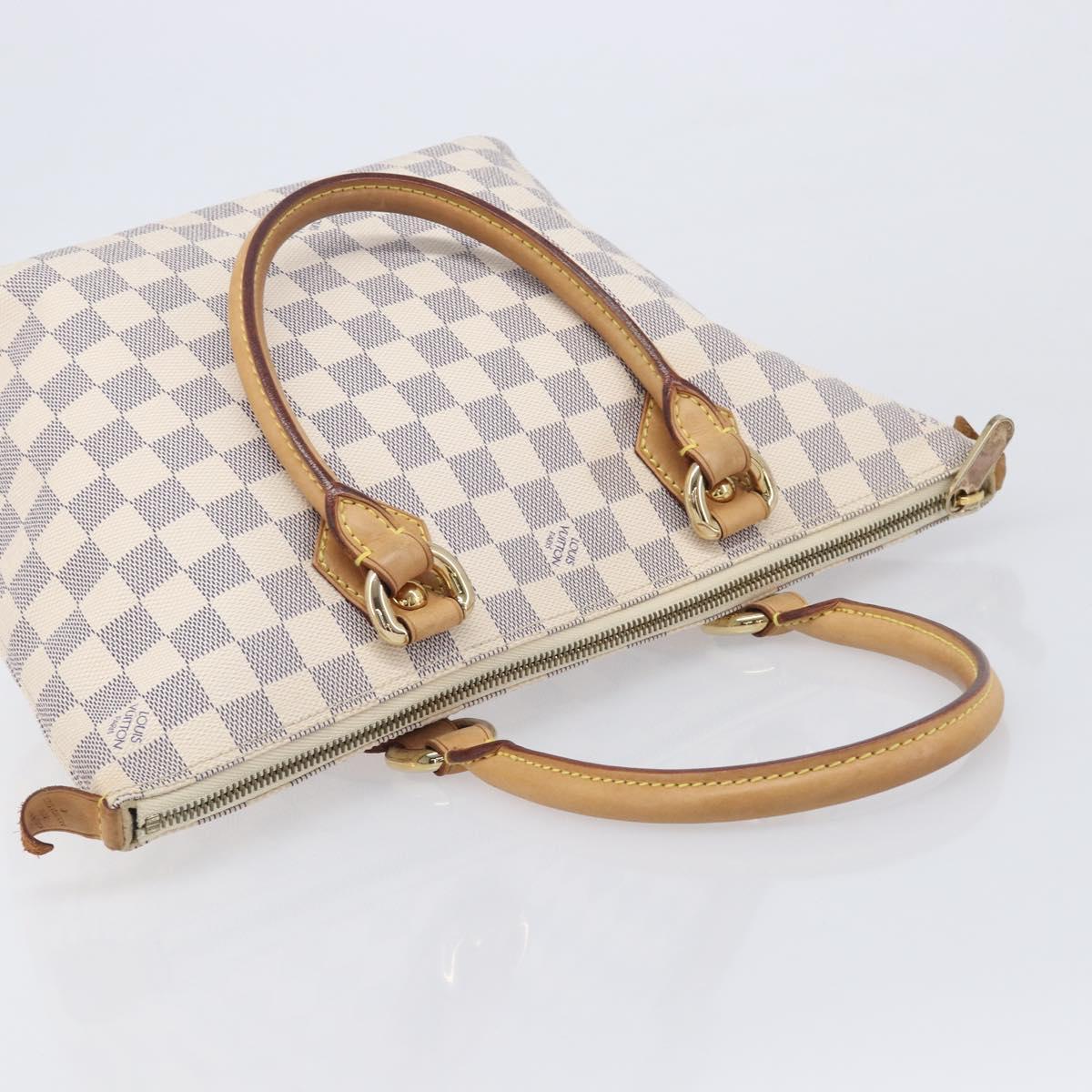 LOUIS VUITTON Damier Azur Saleya PM Tote Bag N51186 LV Auth 213960V