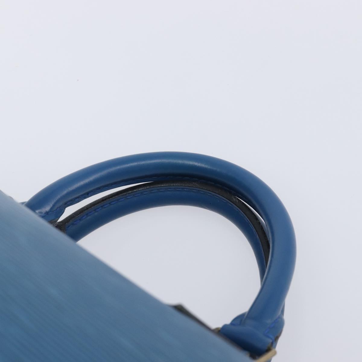 LOUIS VUITTON Epi Speedy 30 Hand Bag Toledo Blue M43005 LV Auth 213968V