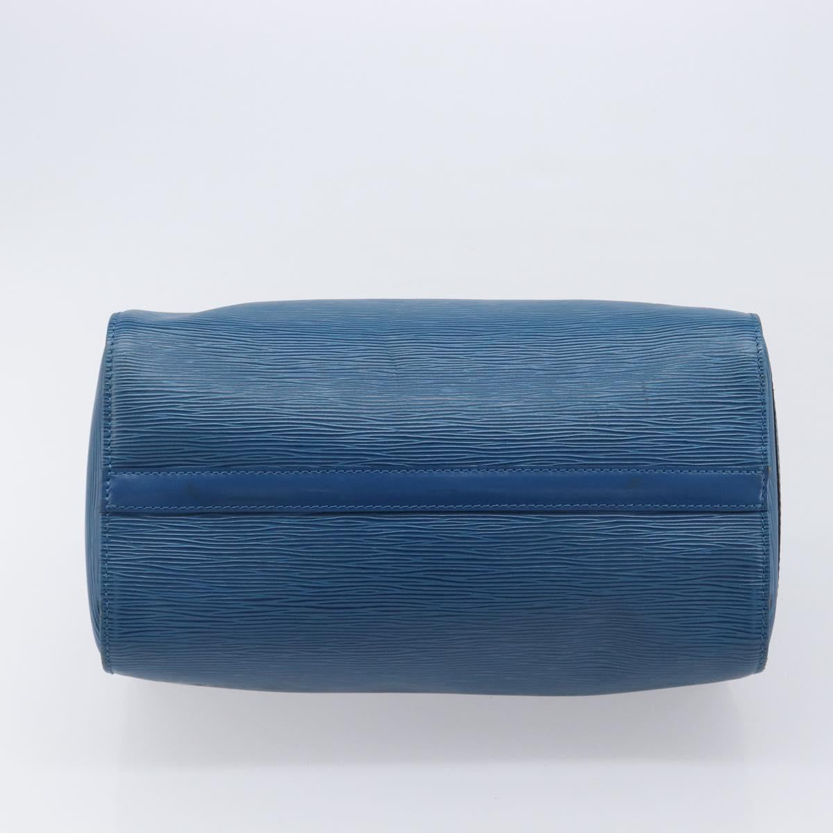 LOUIS VUITTON Epi Speedy 30 Hand Bag Toledo Blue M43005 LV Auth 213968V