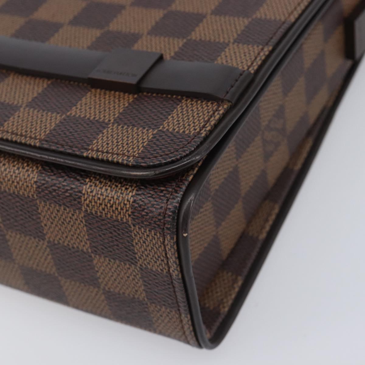 LOUIS VUITTON Damier Ebene Tribeca Ron Shoulder Bag N51160 LV Auth 213988V