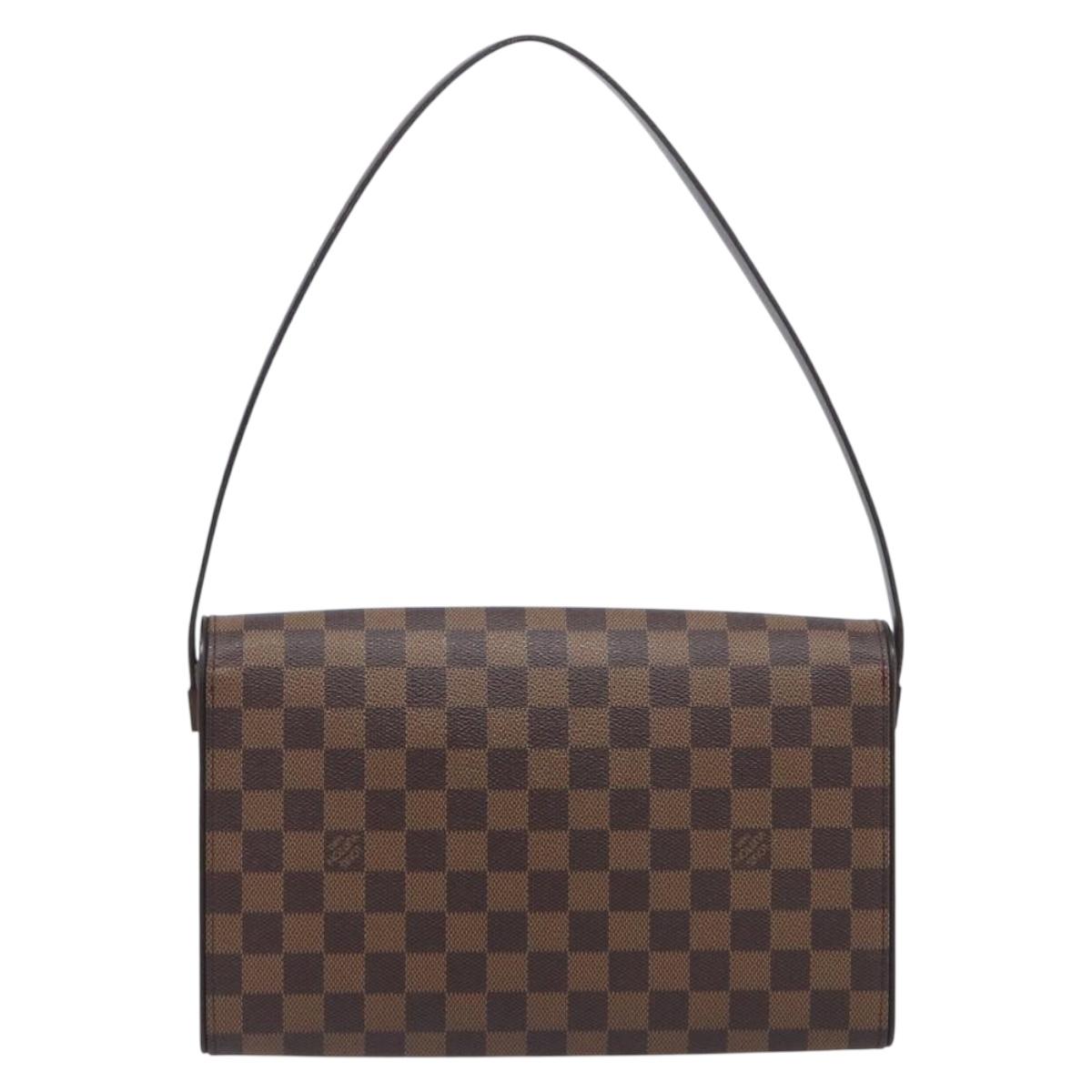 LOUIS VUITTON Damier Ebene Tribeca Ron Shoulder Bag N51160 LV Auth 213988V