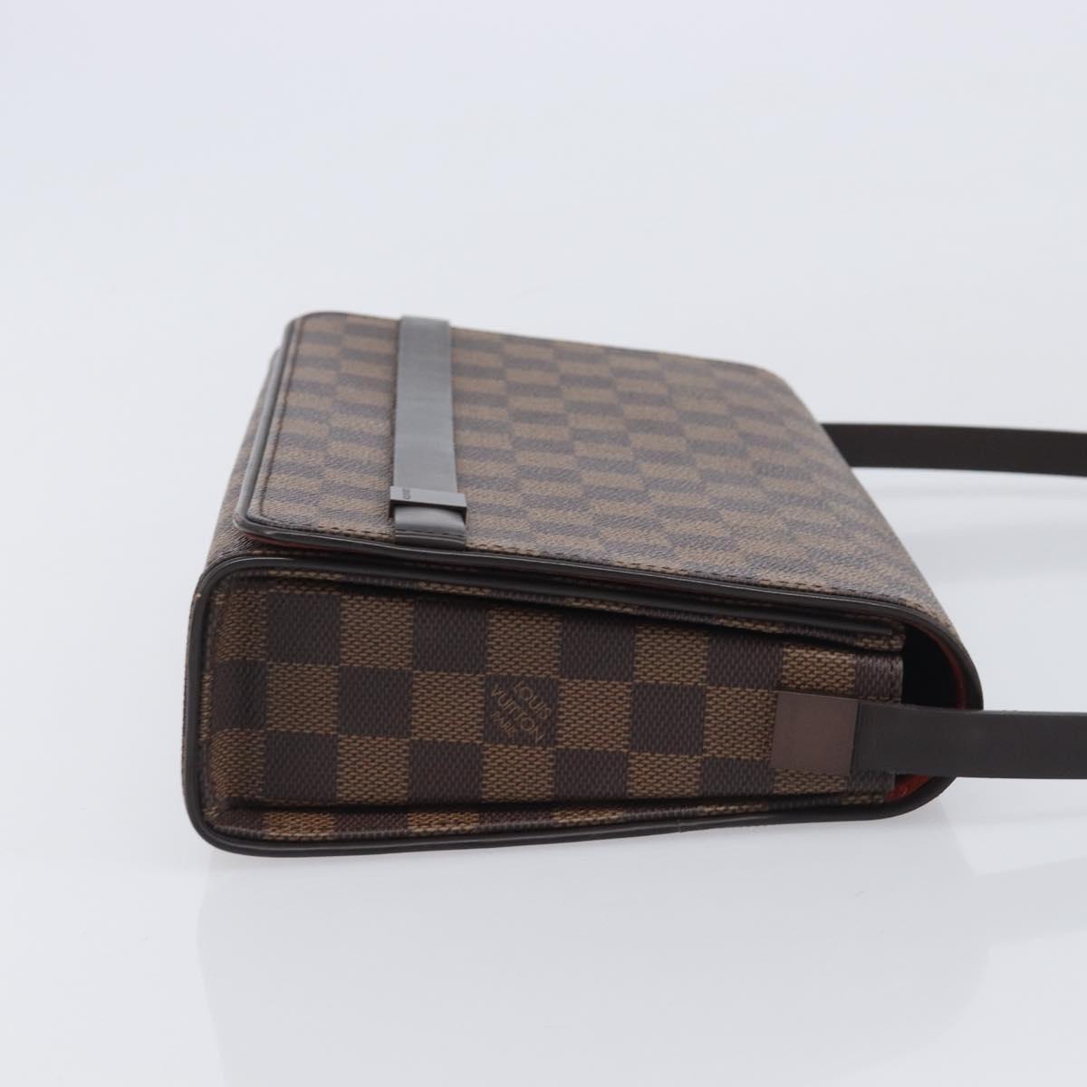LOUIS VUITTON Damier Ebene Tribeca Ron Shoulder Bag N51160 LV Auth 213988V