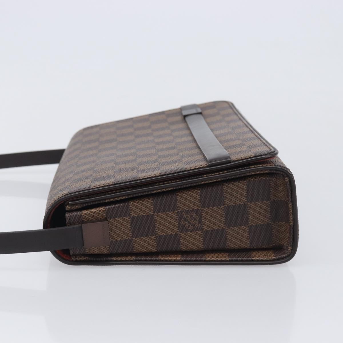 LOUIS VUITTON Damier Ebene Tribeca Ron Shoulder Bag N51160 LV Auth 213988V