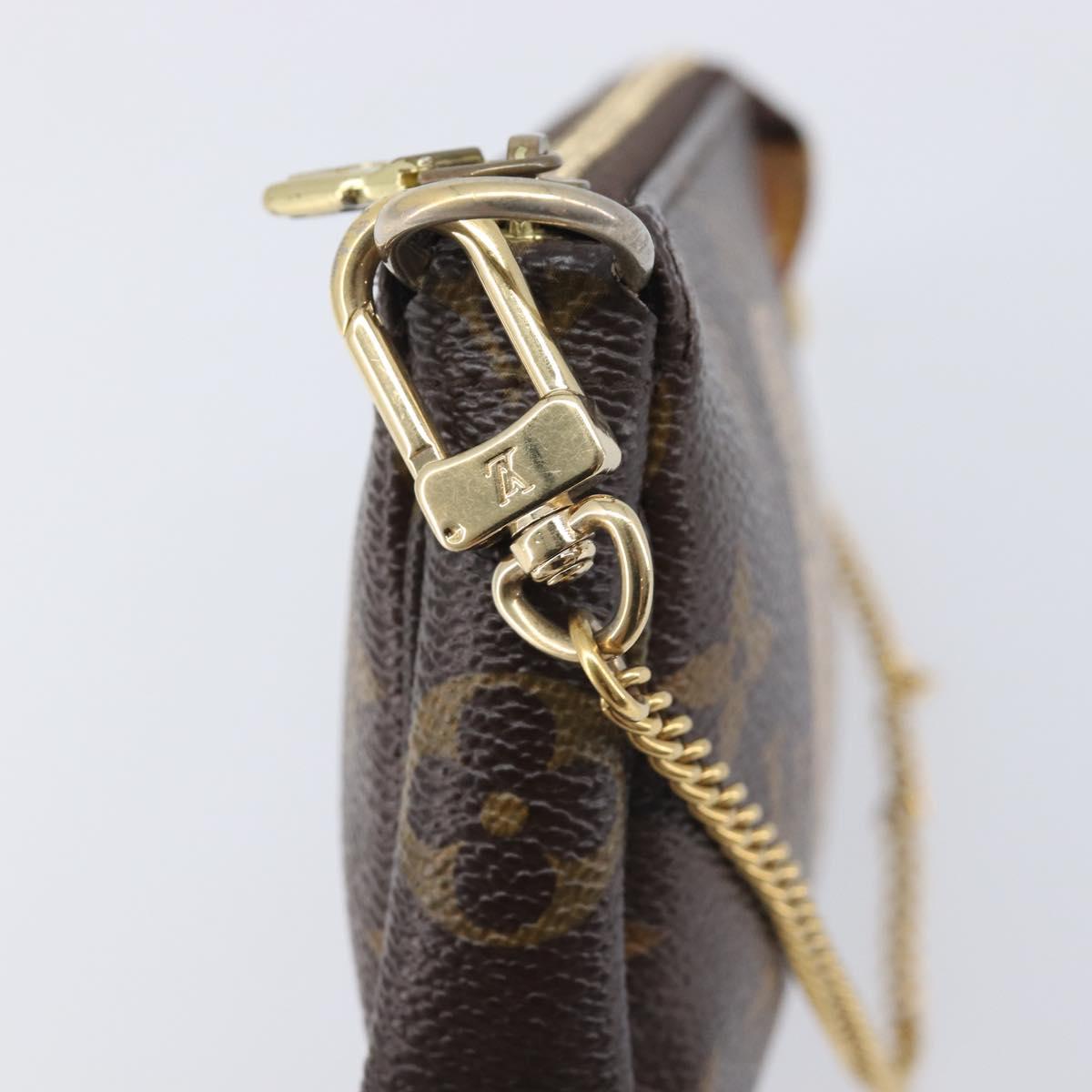 LOUIS VUITTON Mini Pochette Accessoires Pouch T&B M60153 LV Auth 214019V