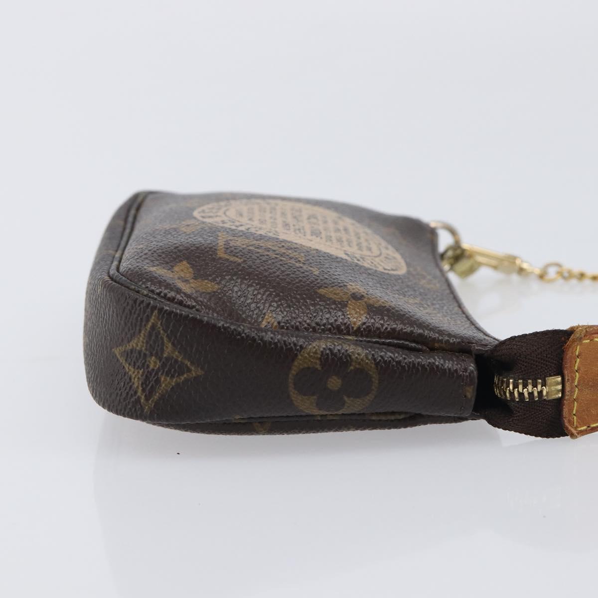 LOUIS VUITTON Mini Pochette Accessoires Pouch T&B M60153 LV Auth 214019V