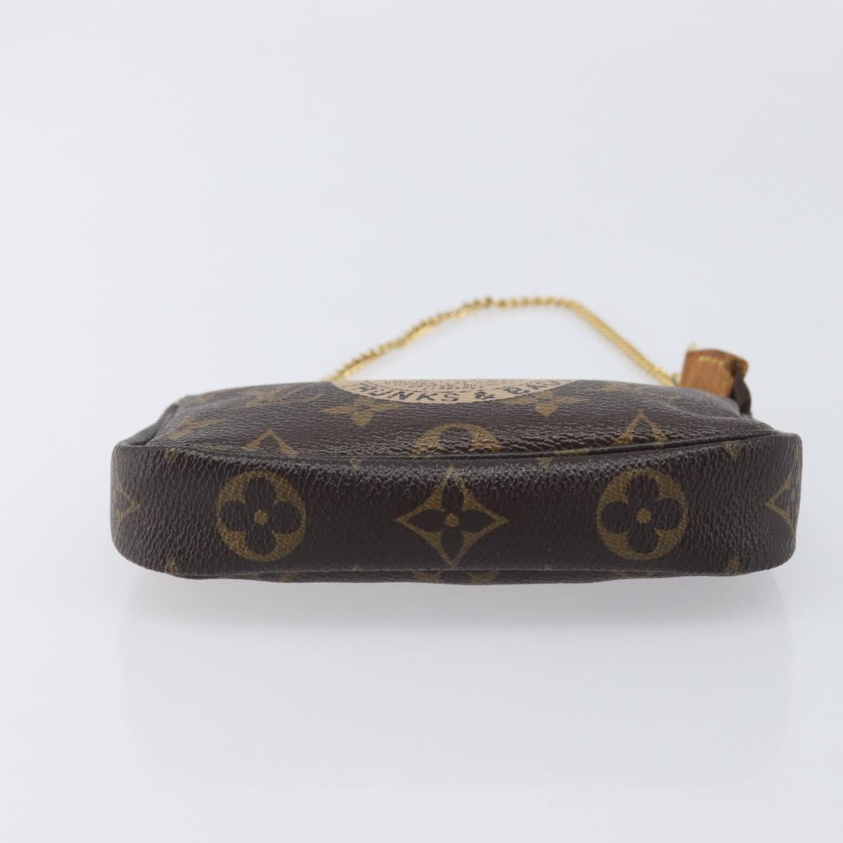 LOUIS VUITTON Mini Pochette Accessoires Pouch T&B M60153 LV Auth 214019V