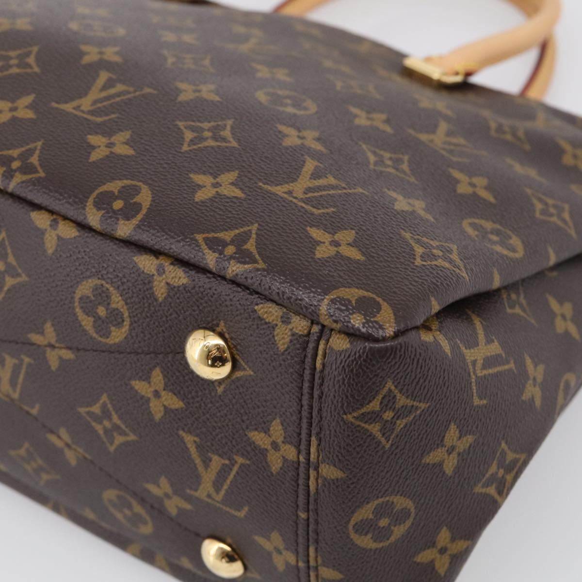 LOUIS VUITTON Monogram Pallas MM Hand Bag 2way LV Auth 214028SAM