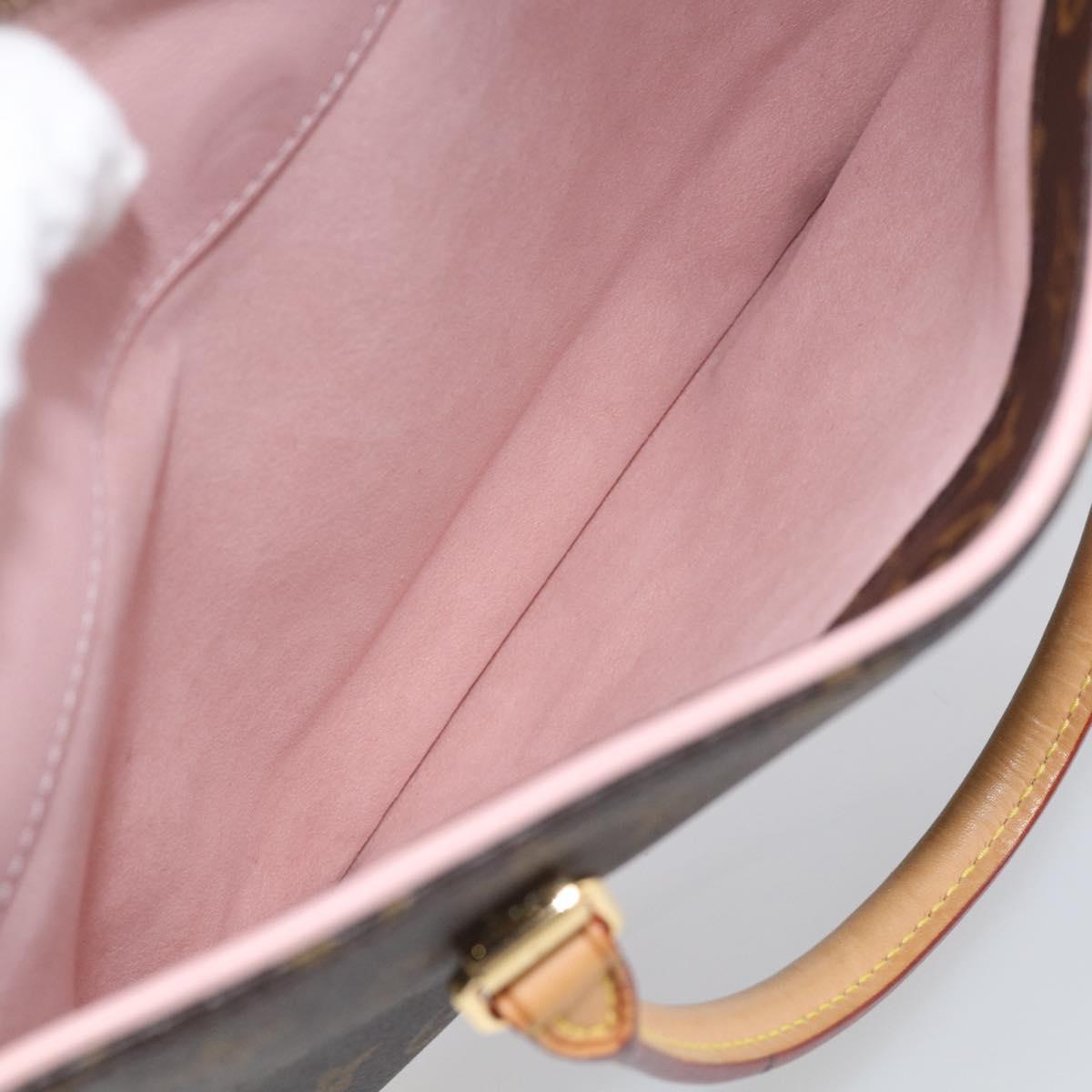 LOUIS VUITTON Monogram Pallas MM Hand Bag 2way LV Auth 214028SAM