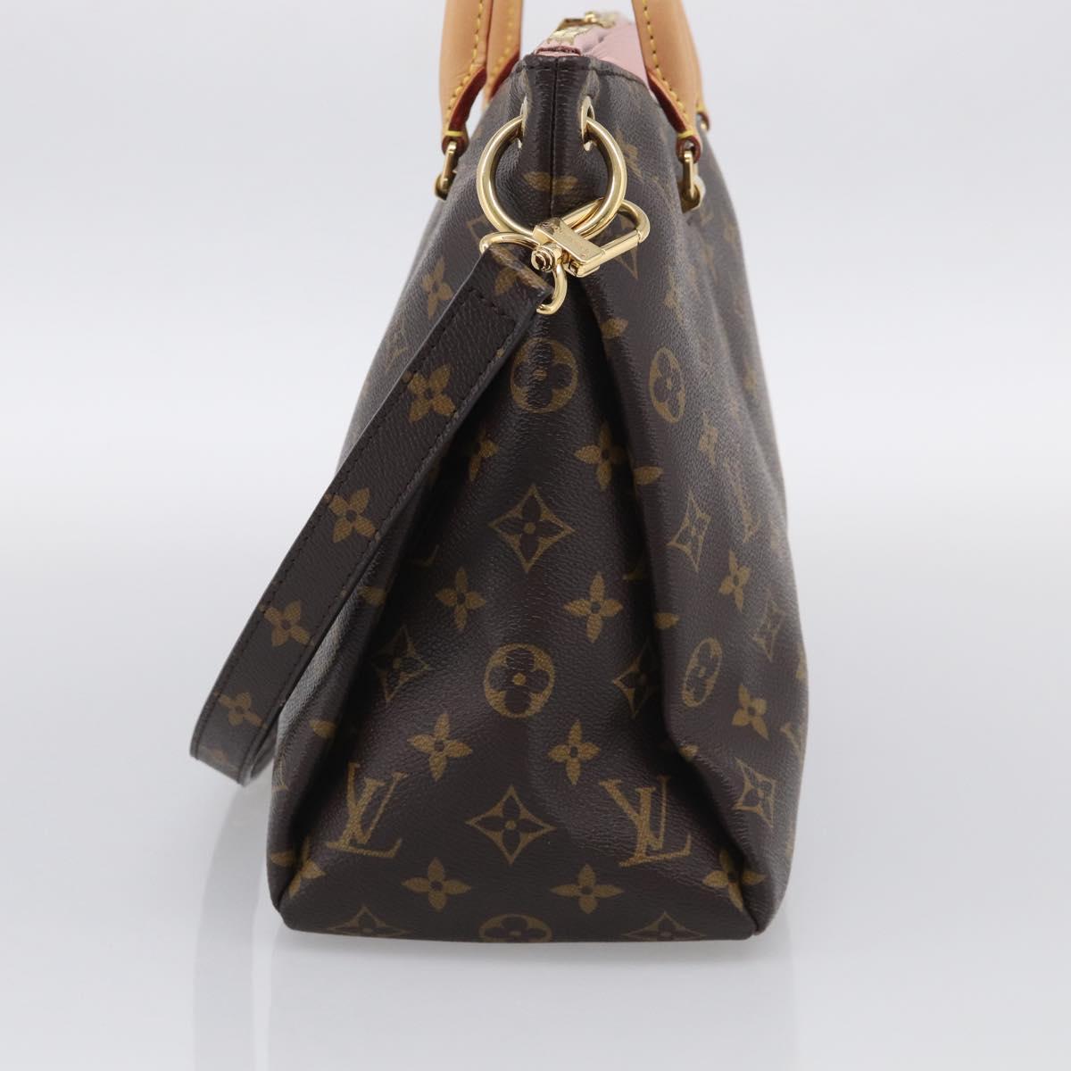 LOUIS VUITTON Monogram Pallas MM Hand Bag 2way LV Auth 214028SAM