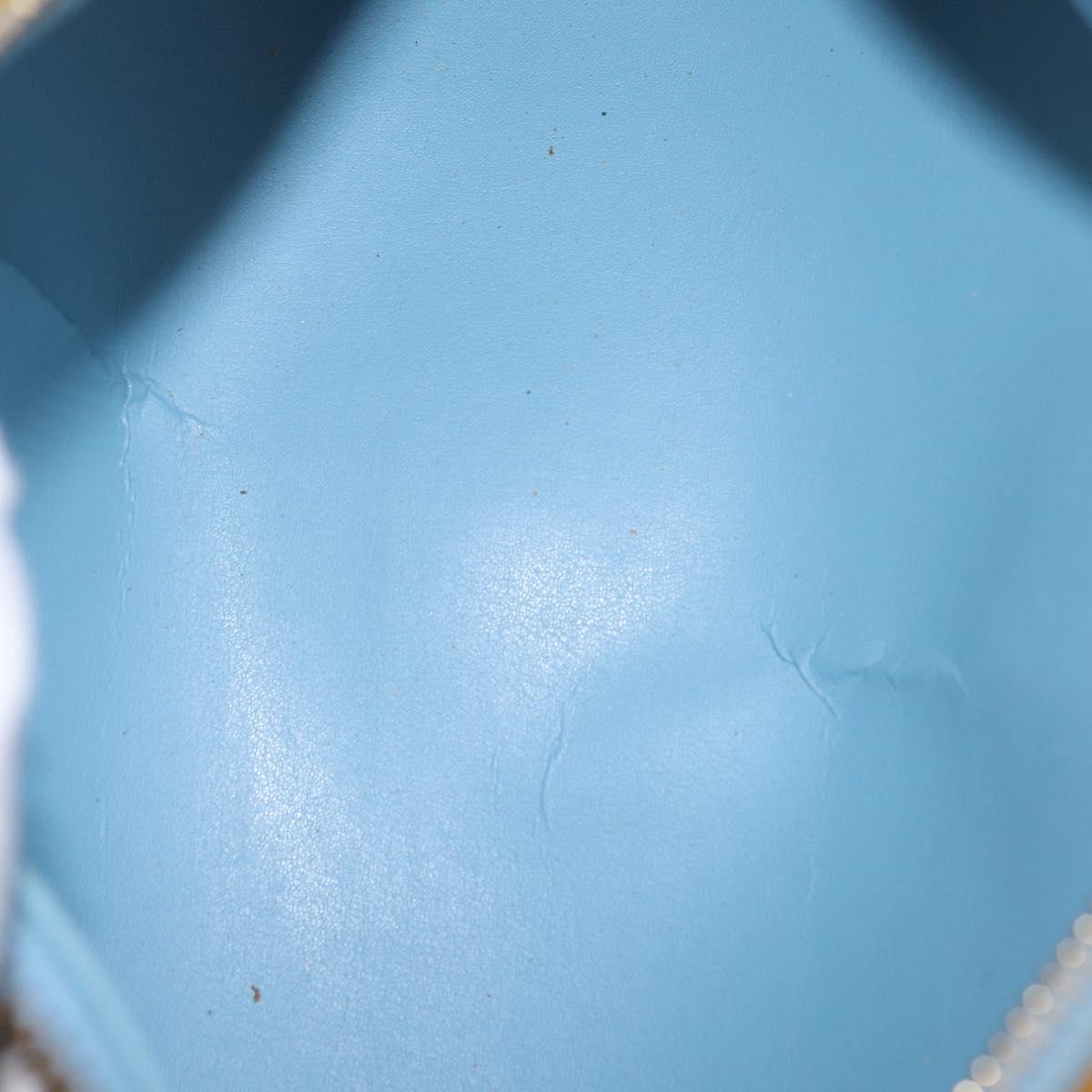 LOUIS VUITTON Monogram Vernis Bedford Hand Bag Baby Blue M91007 LV Auth 214032