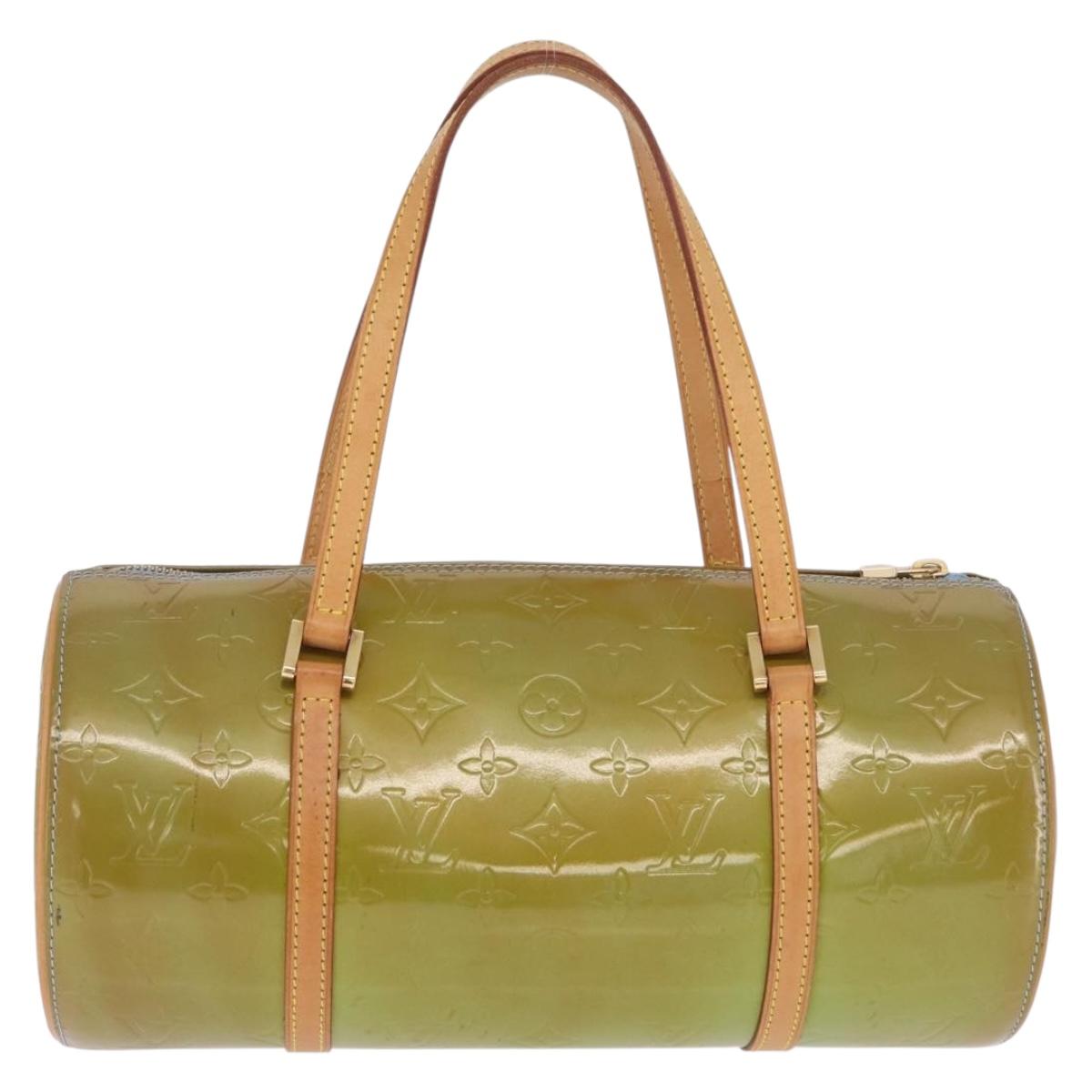LOUIS VUITTON Monogram Vernis Bedford Hand Bag Baby Blue M91007 LV Auth 214032