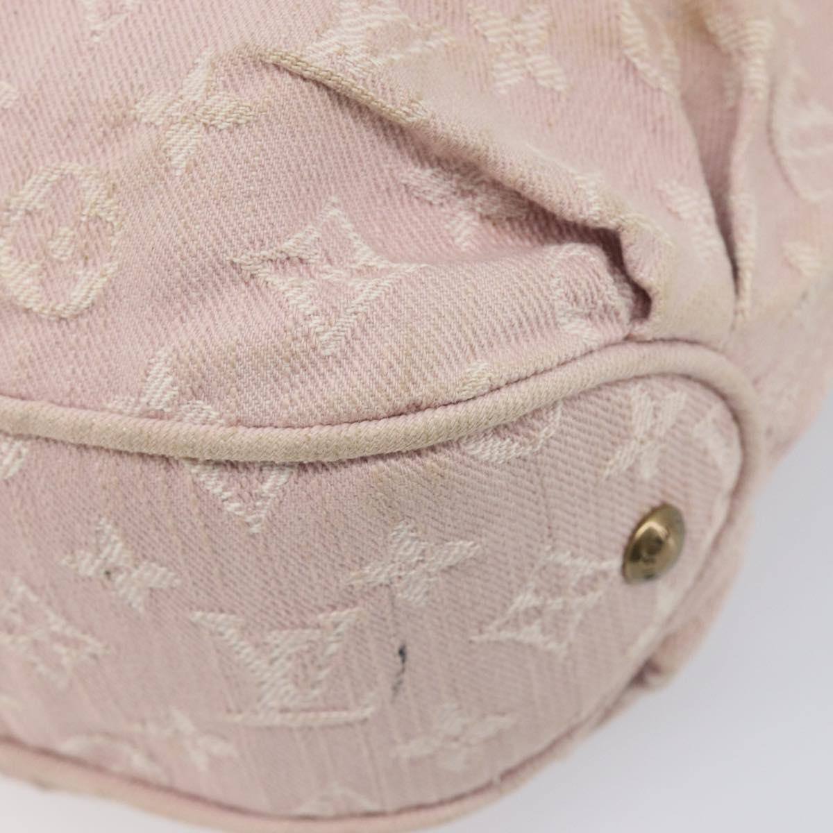LOUIS VUITTON Monogram Denim Slytree Shoulder Bag Pink M95833 LV Auth 214062