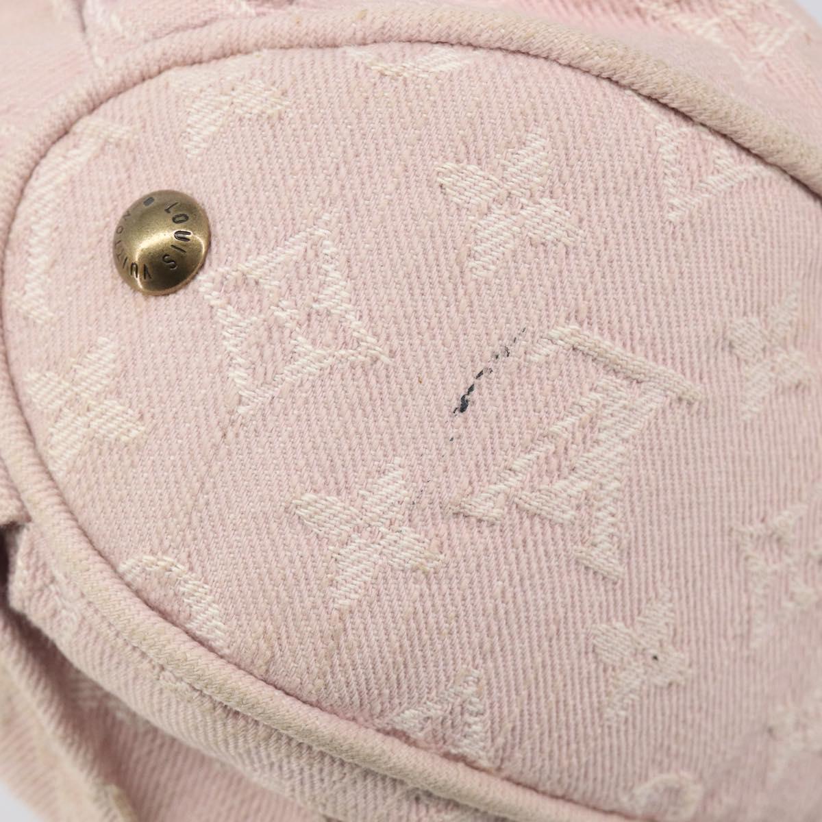 LOUIS VUITTON Monogram Denim Slytree Shoulder Bag Pink M95833 LV Auth 214062