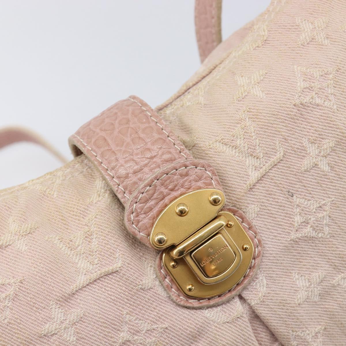 LOUIS VUITTON Monogram Denim Slytree Shoulder Bag Pink M95833 LV Auth 214062