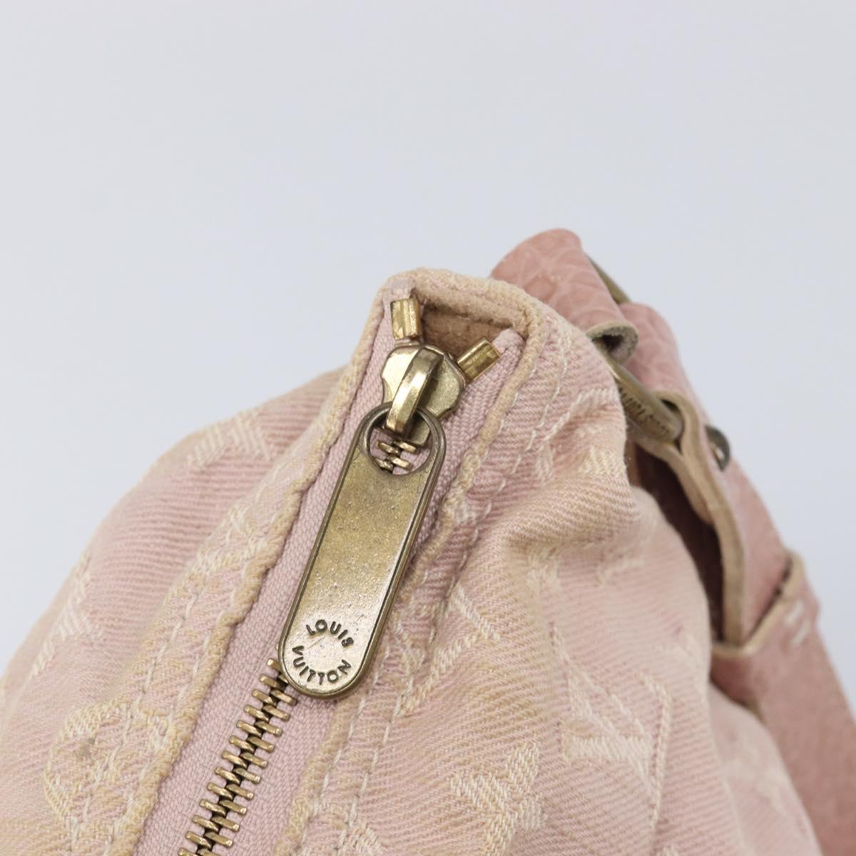LOUIS VUITTON Monogram Denim Slytree Shoulder Bag Pink M95833 LV Auth 214062