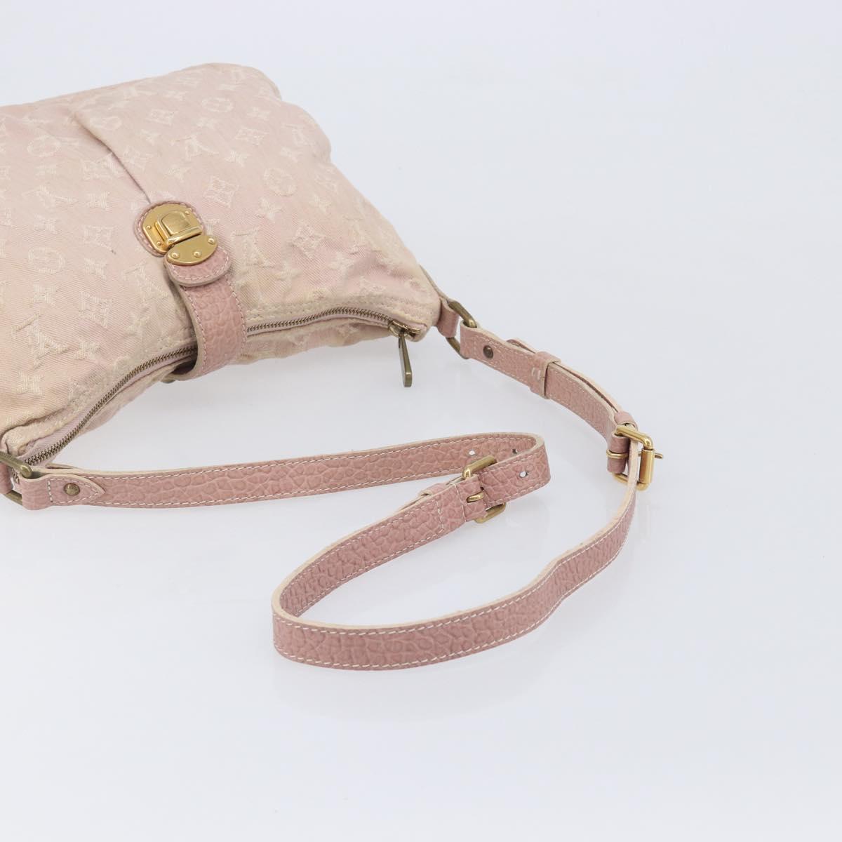 LOUIS VUITTON Monogram Denim Slytree Shoulder Bag Pink M95833 LV Auth 214062