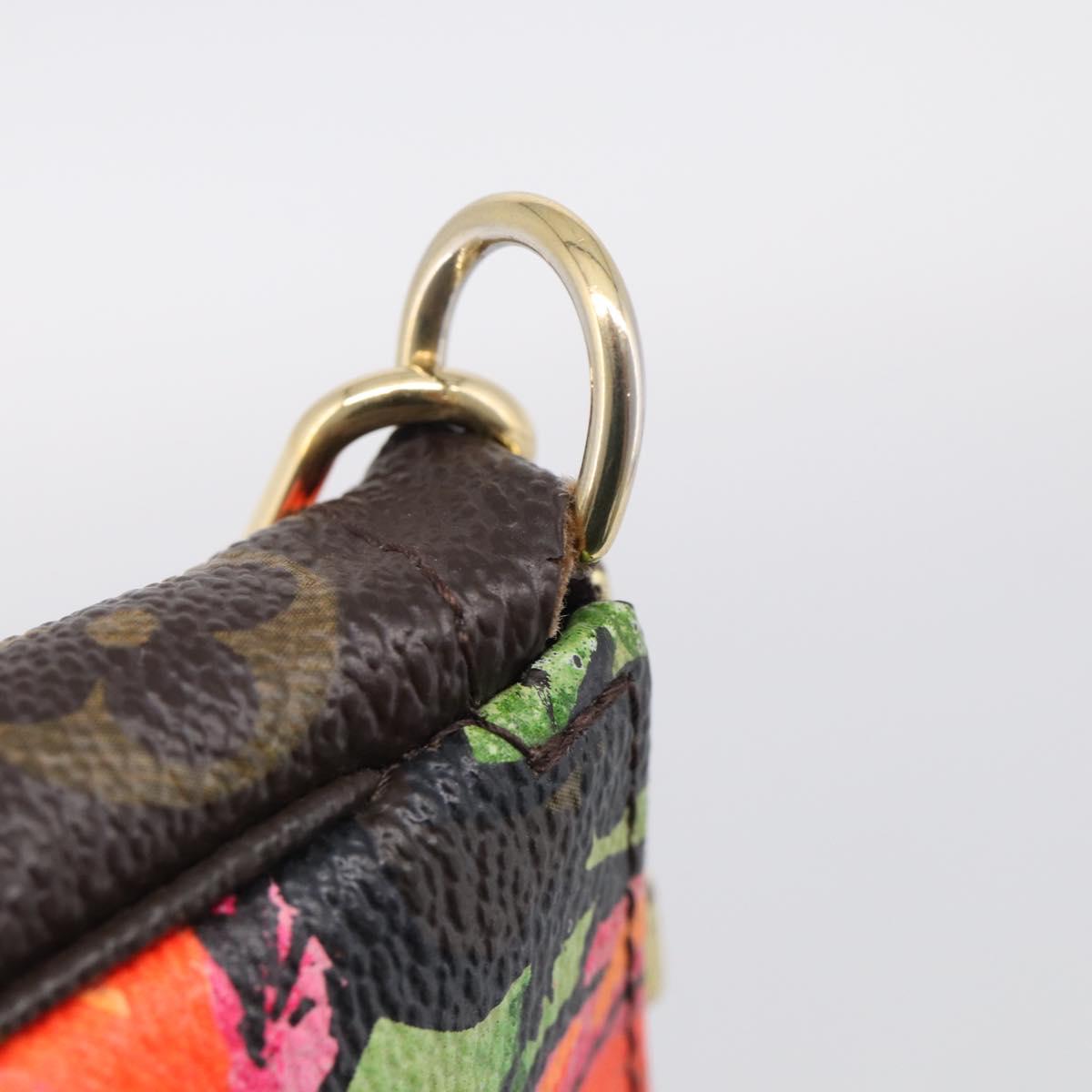 LOUIS VUITTON Monogram Rose Pochette Accessoires Pouch M48615 LV Auth 214072V