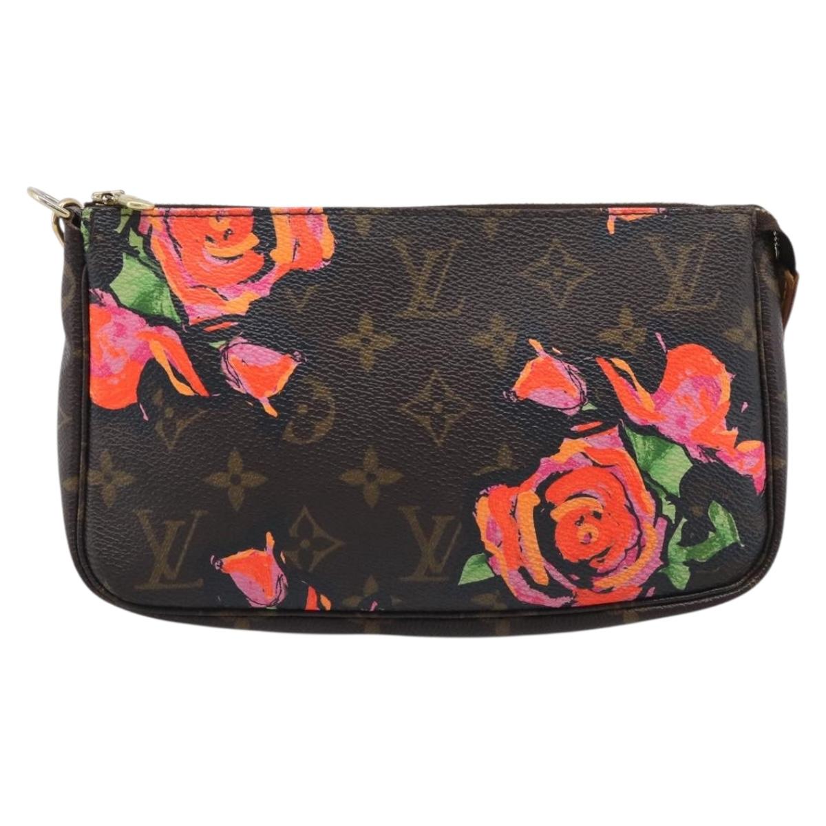 LOUIS VUITTON Monogram Rose Pochette Accessoires Pouch M48615 LV Auth 214072V
