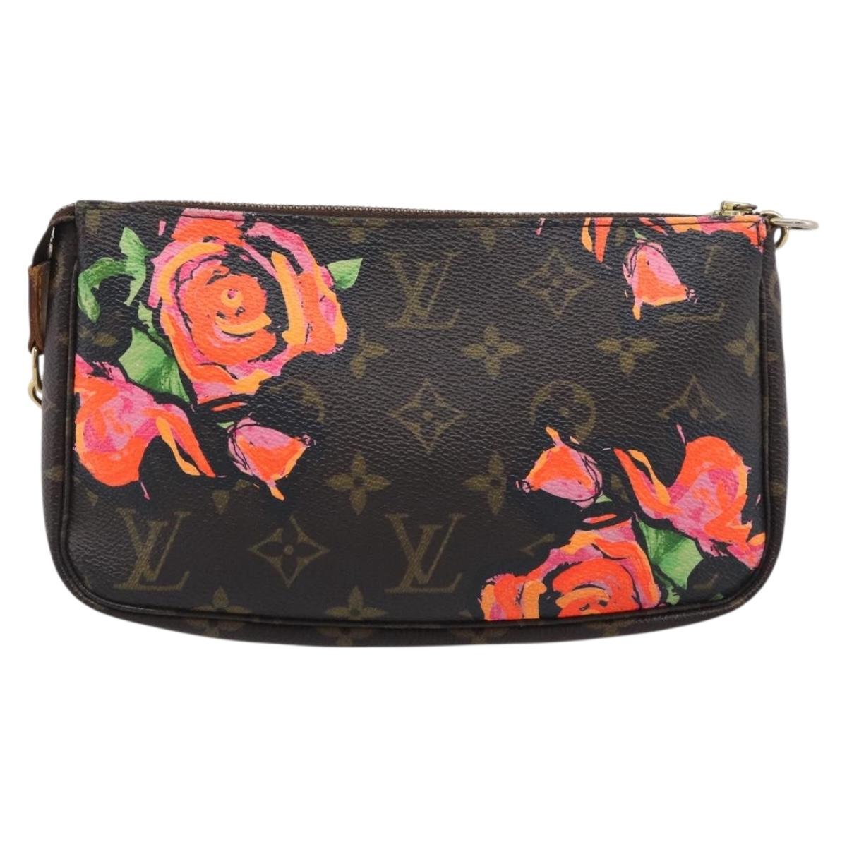 LOUIS VUITTON Monogram Rose Pochette Accessoires Pouch M48615 LV Auth 214072V