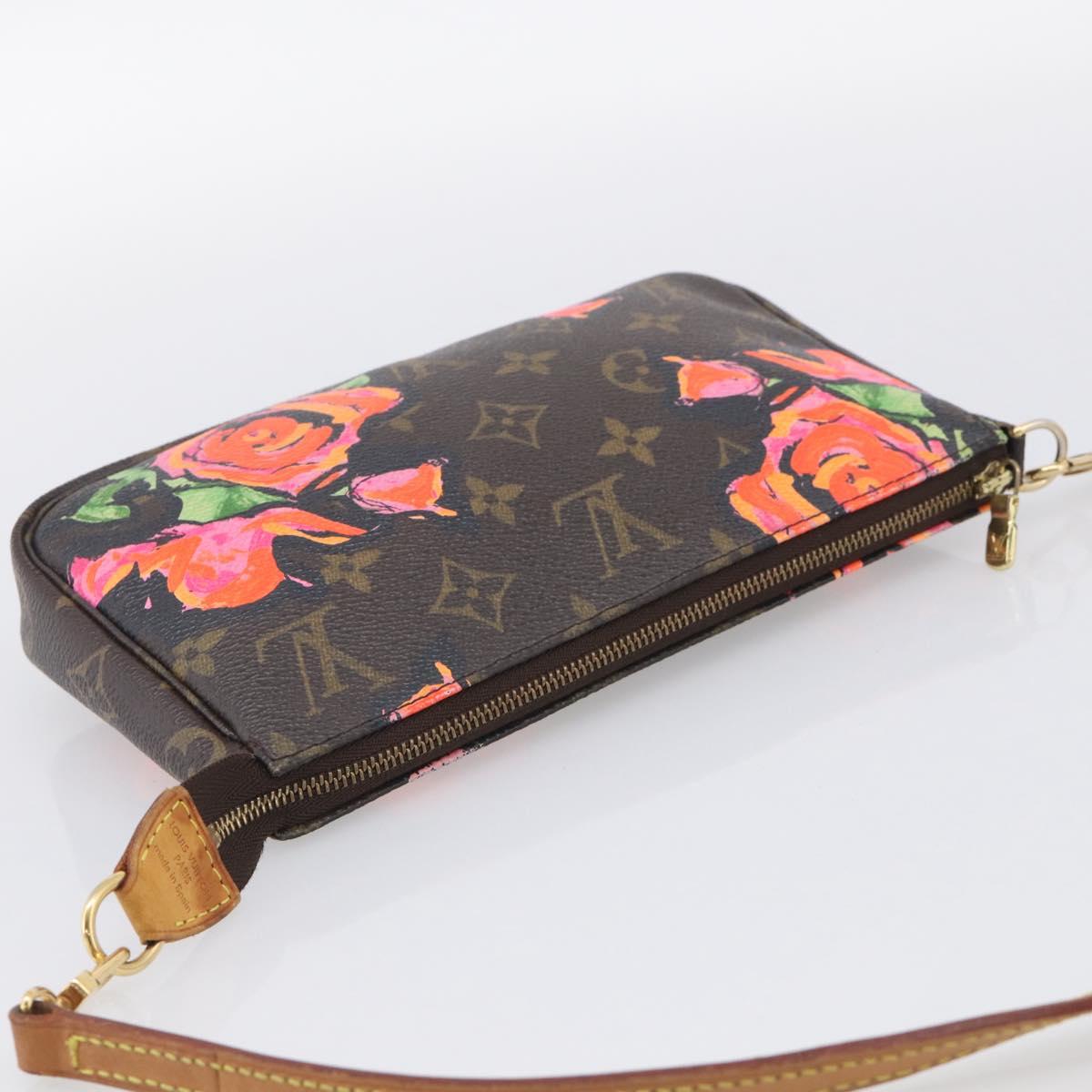 LOUIS VUITTON Monogram Rose Pochette Accessoires Pouch M48615 LV Auth 214072V