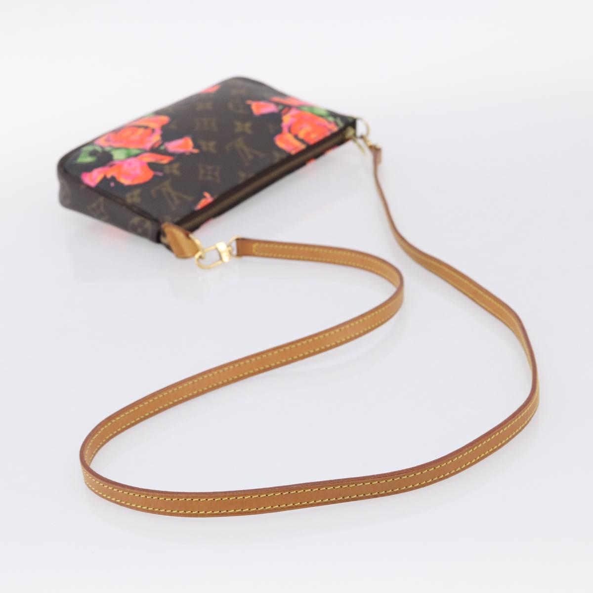 LOUIS VUITTON Monogram Rose Pochette Accessoires Pouch M48615 LV Auth 214072V