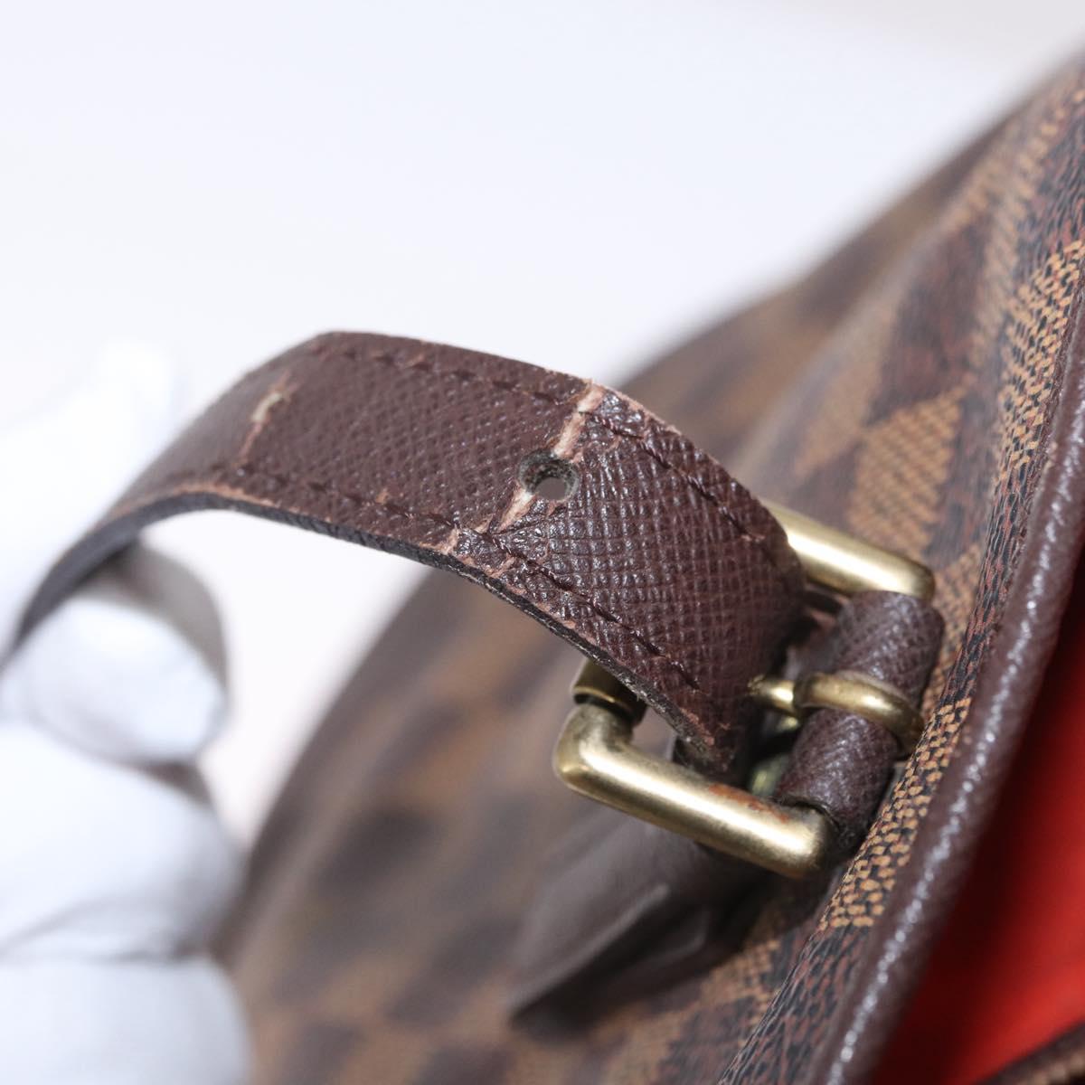 LOUIS VUITTON Damier Ebene Marais Shoulder Bag N42240 LV Auth 214097