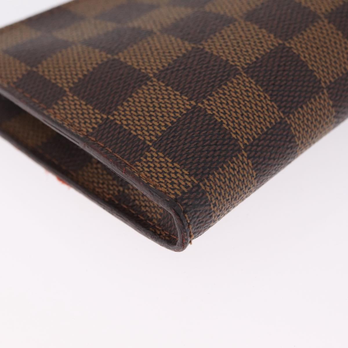 LOUIS VUITTON Damier Ebene Marais Pouch LV Auth 214098A