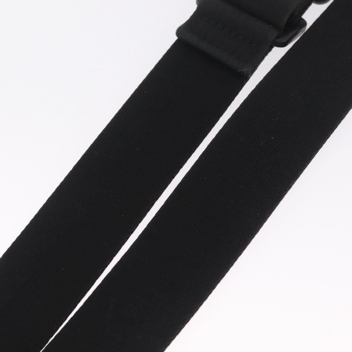 LOUIS VUITTON Tadao Shoulder Strap Canvas Black Silver LV Auth 214127V