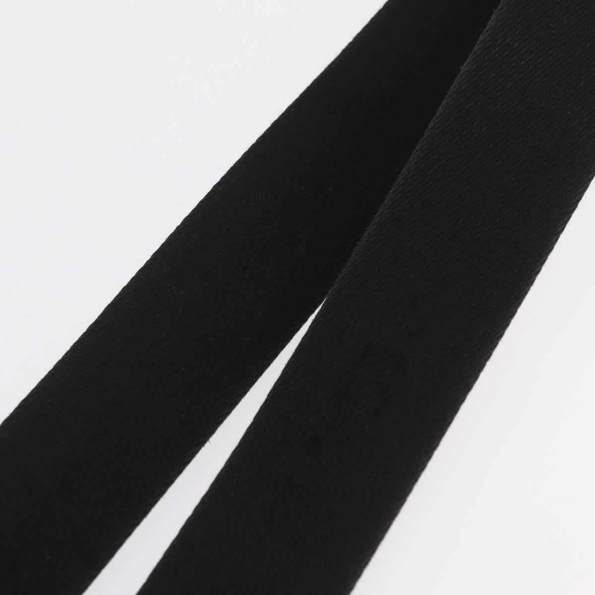LOUIS VUITTON Tadao Shoulder Strap Canvas Black Silver LV Auth 214127V