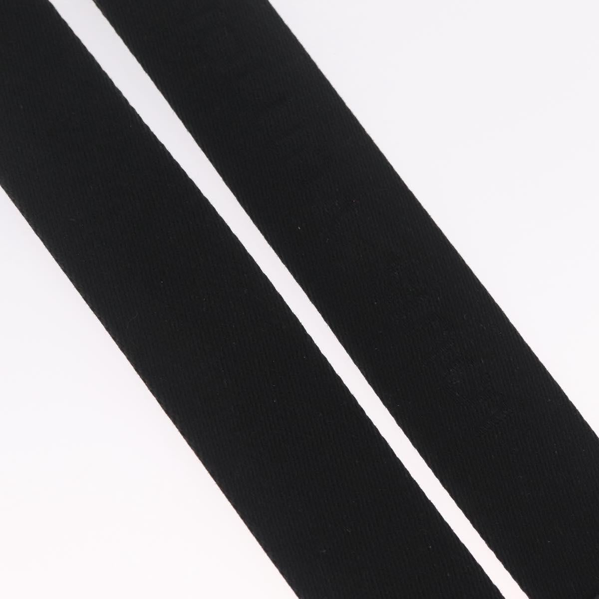 LOUIS VUITTON Tadao Shoulder Strap Canvas Black Silver LV Auth 214127V