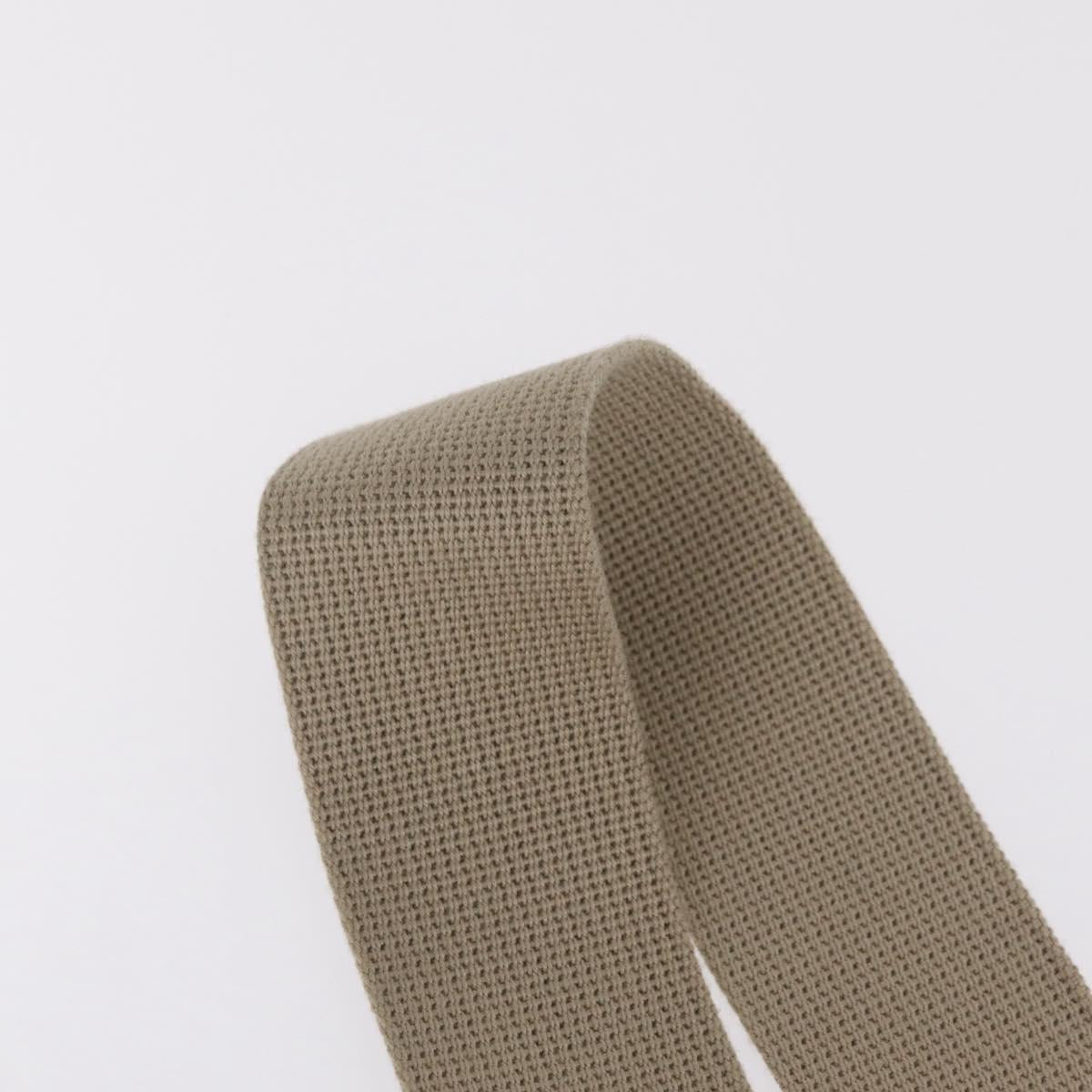 GUCCI Shoulder Strap Canvas Beige Gold Auth 214128