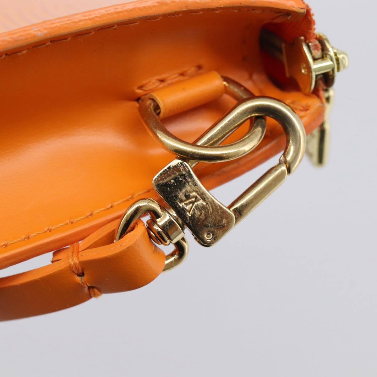 LOUIS VUITTON Epi Pochette Accessoires NM Orange Mandarin M5294H LV Auth 214145V