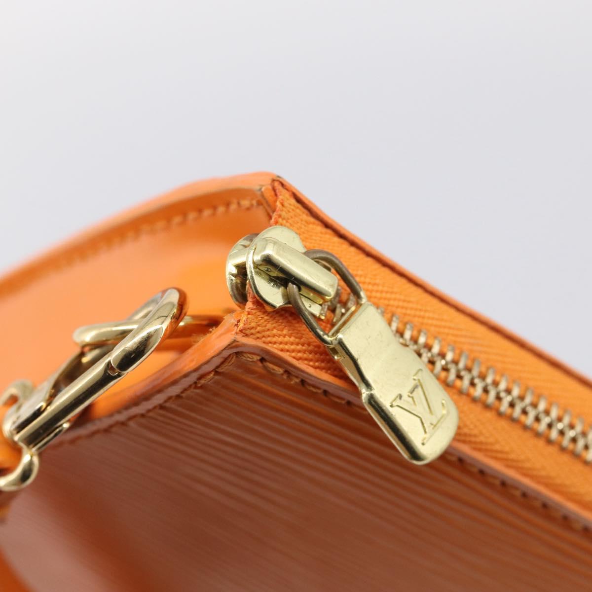 LOUIS VUITTON Epi Pochette Accessoires NM Orange Mandarin M5294H LV Auth 214145V