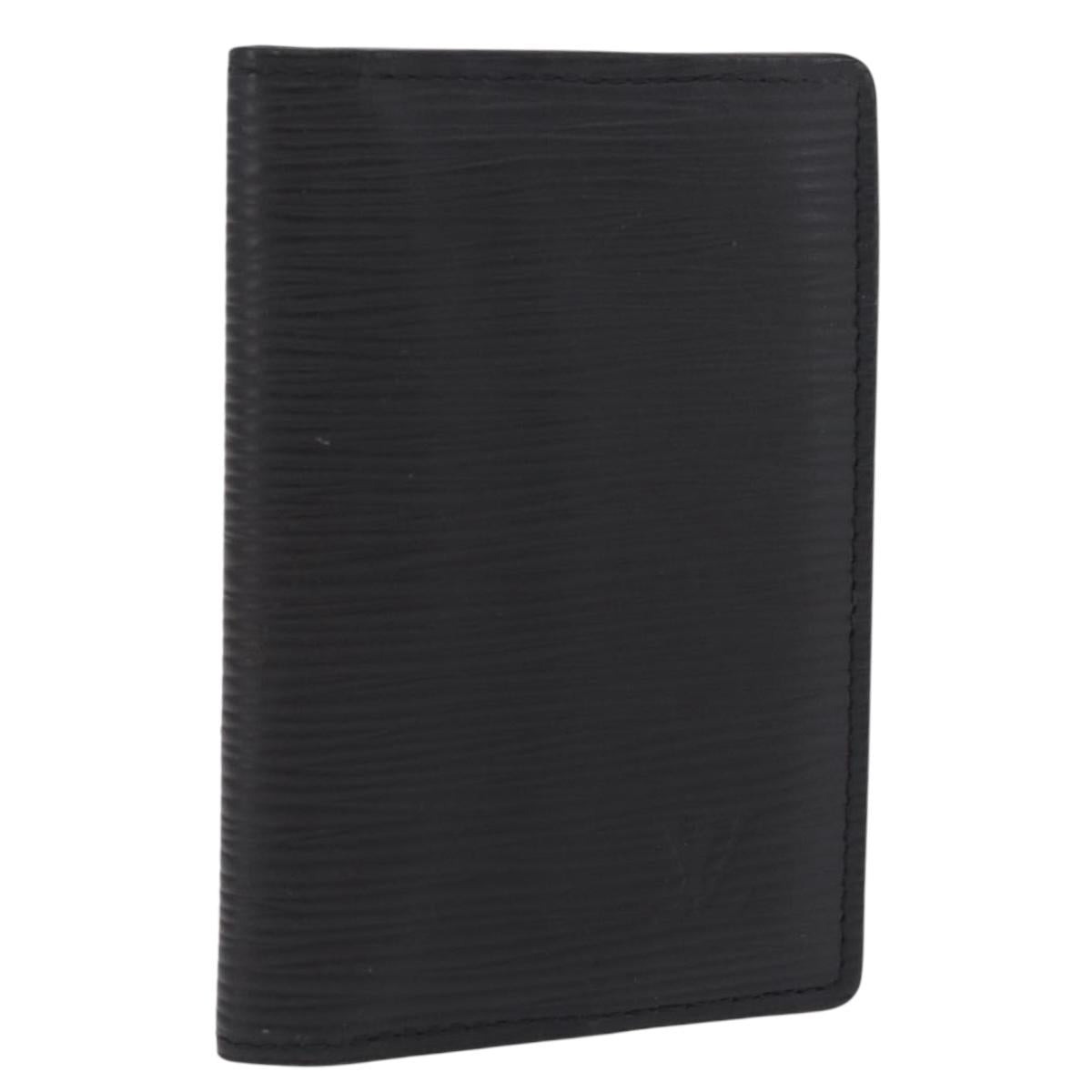 LOUIS VUITTON Epi Organizer Dupoch Card Case Black M60642 LV Auth 214217V