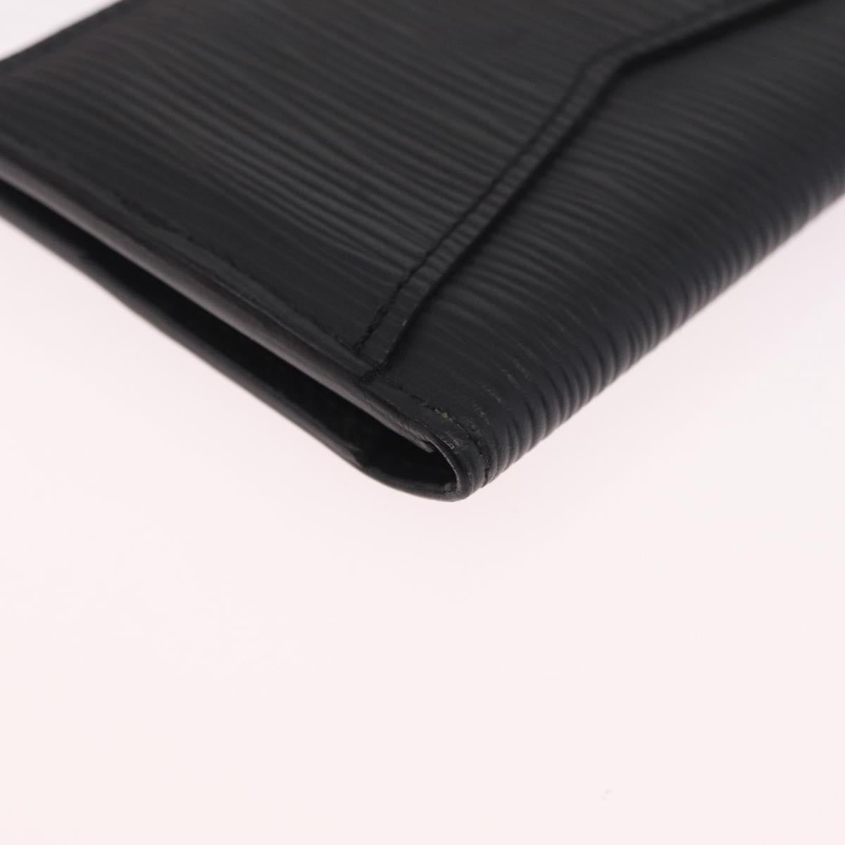 LOUIS VUITTON Epi Organizer Dupoch Card Case Black M60642 LV Auth 214217V