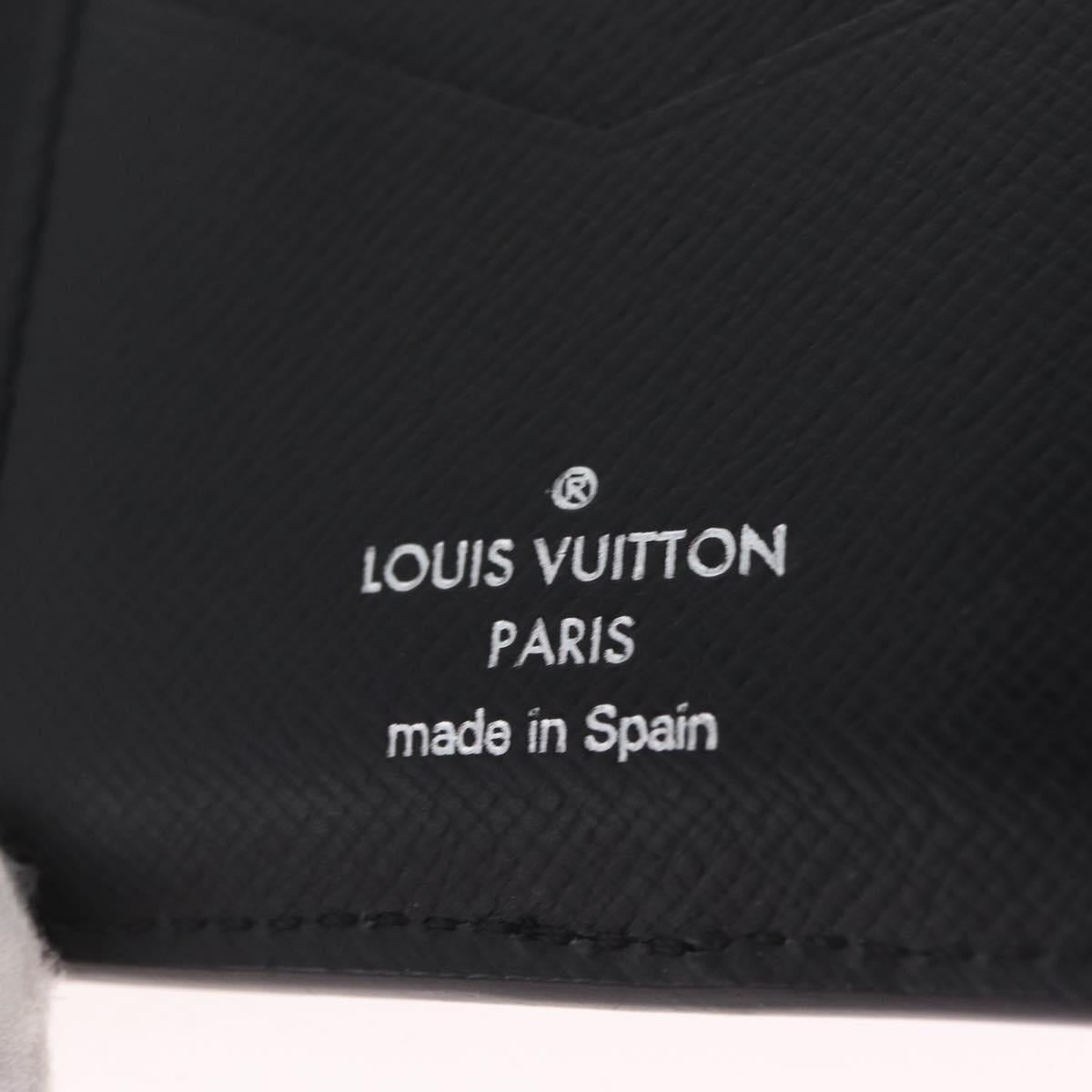 LOUIS VUITTON Epi Organizer Dupoch Card Case Black M60642 LV Auth 214217V