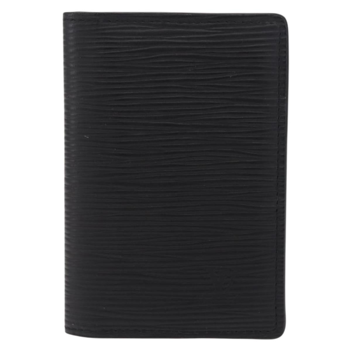 LOUIS VUITTON Epi Organizer Dupoch Card Case Black M60642 LV Auth 214217V