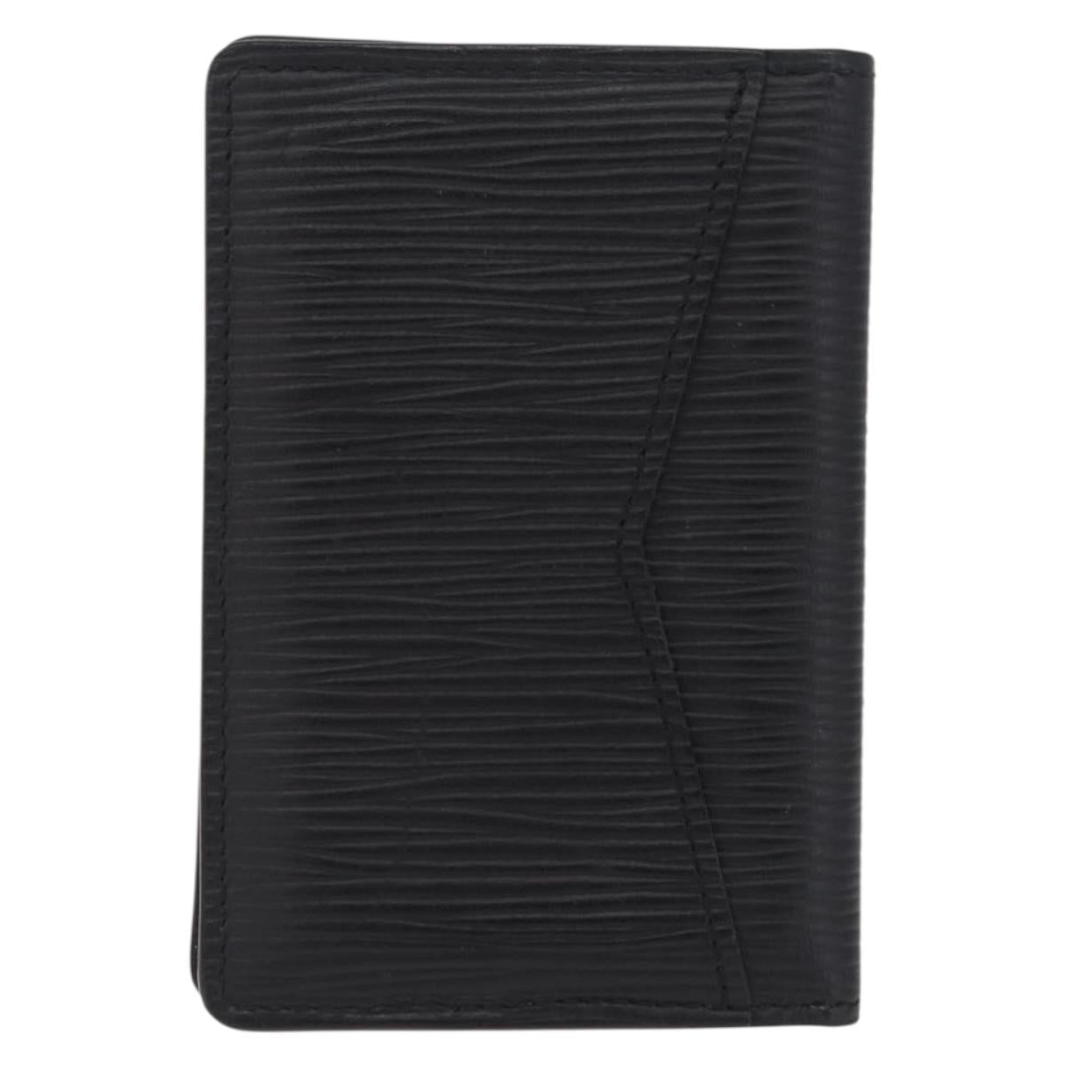 LOUIS VUITTON Epi Organizer Dupoch Card Case Black M60642 LV Auth 214217V
