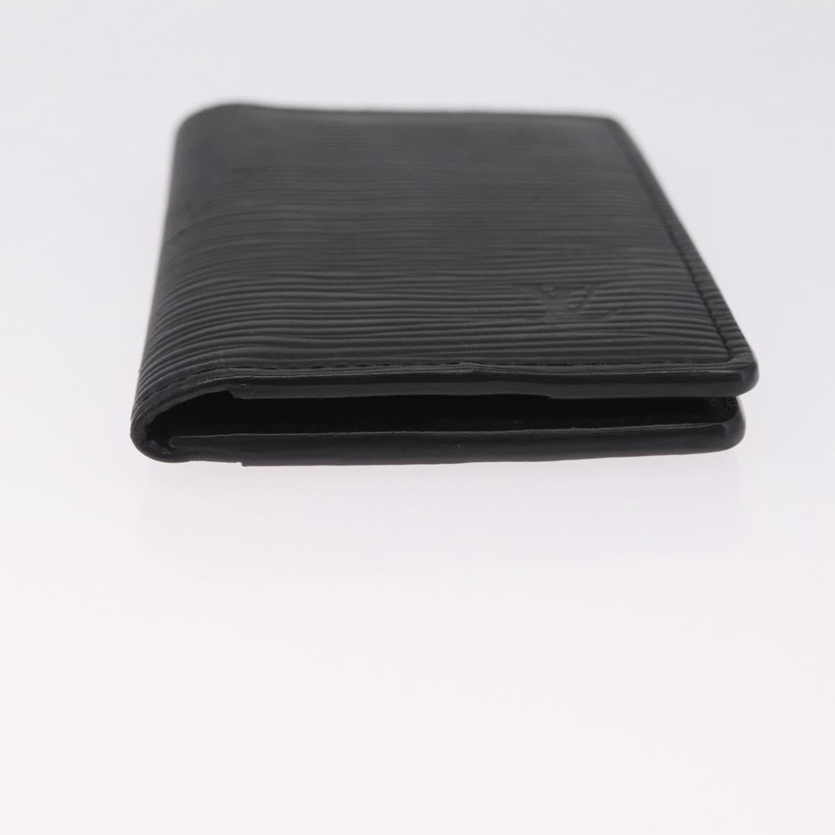 LOUIS VUITTON Epi Organizer Dupoch Card Case Black M60642 LV Auth 214217V