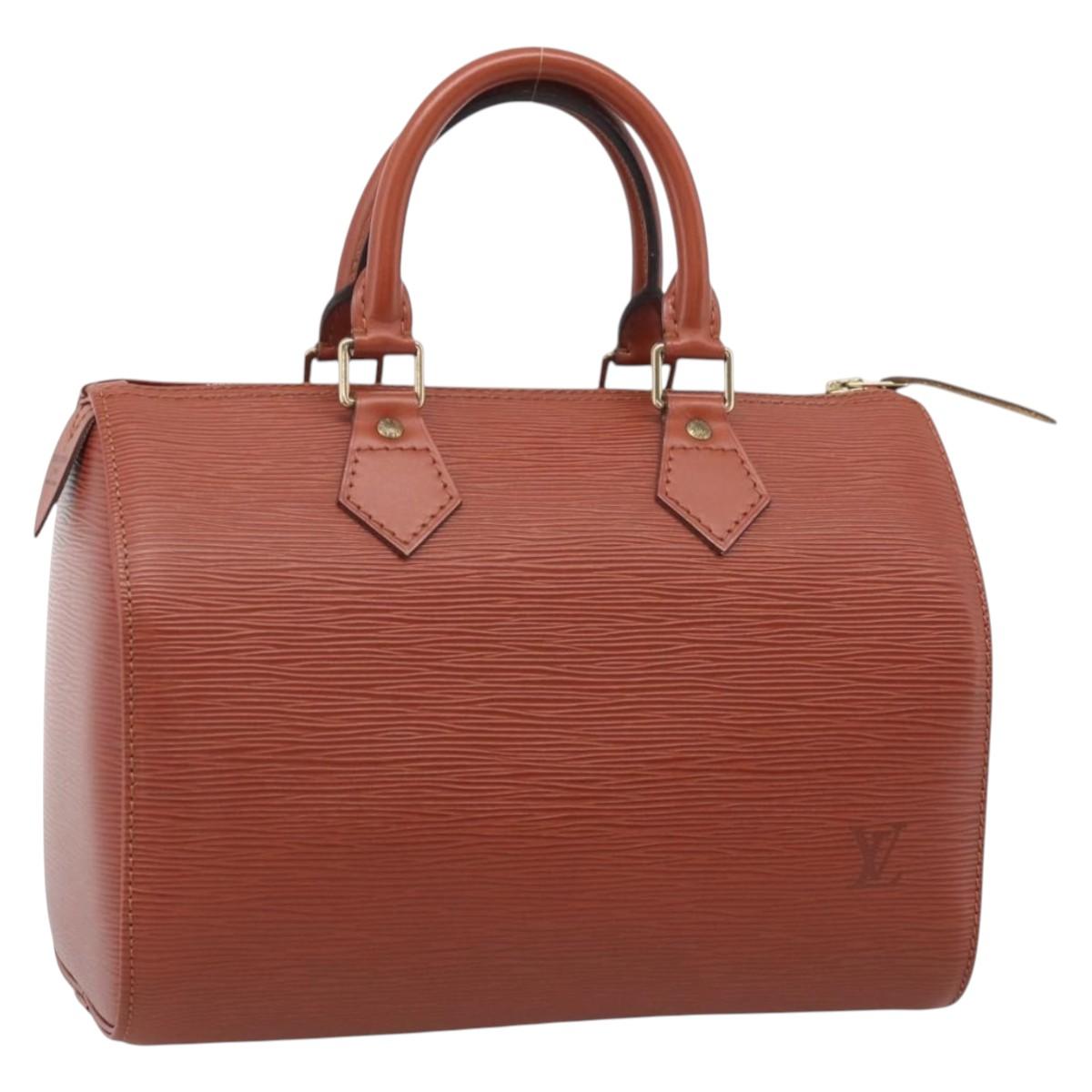 LOUIS VUITTON Epi Speedy 25 Hand Bag Brown M43013 LV Auth 214229V