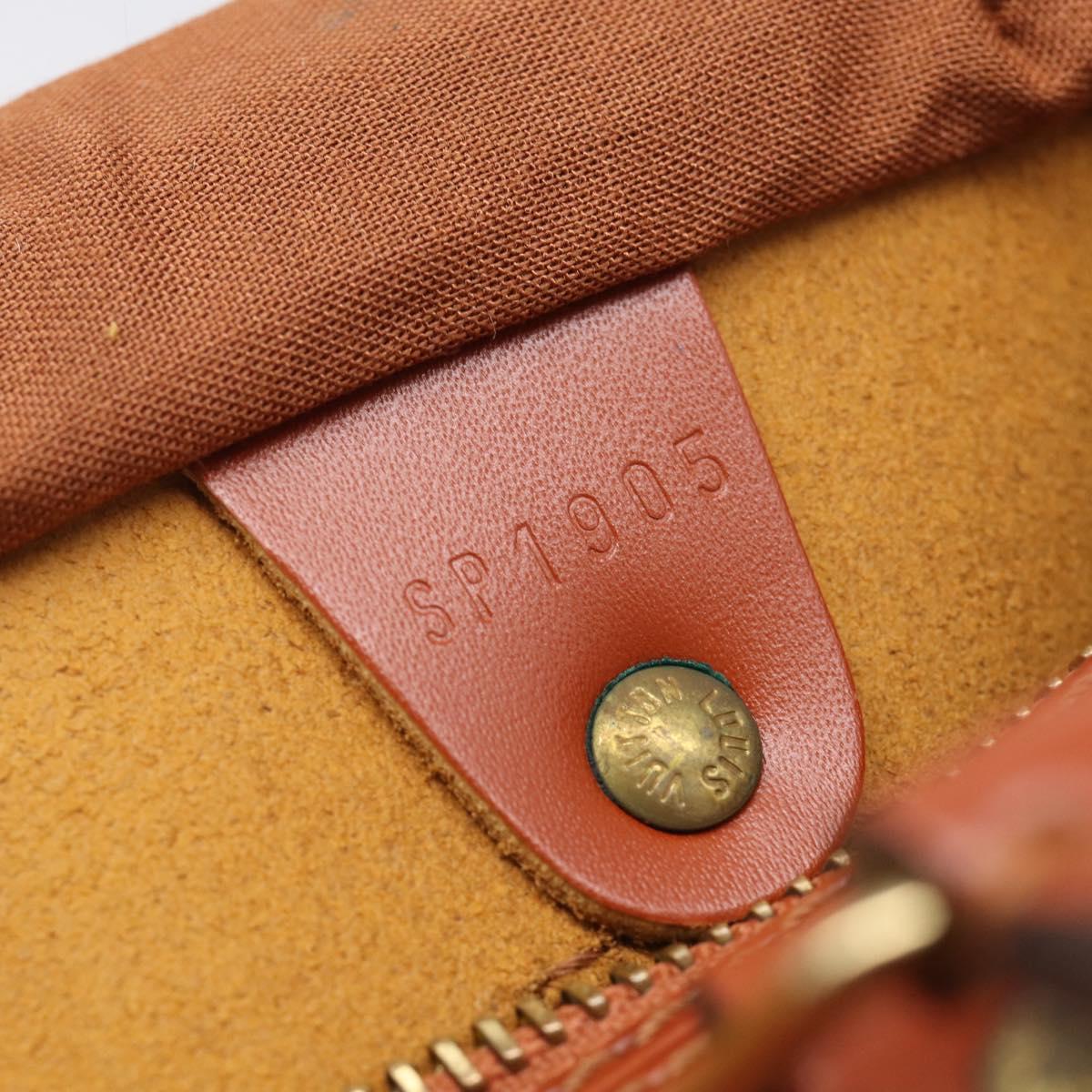 LOUIS VUITTON Epi Speedy 25 Hand Bag Brown M43013 LV Auth 214229V