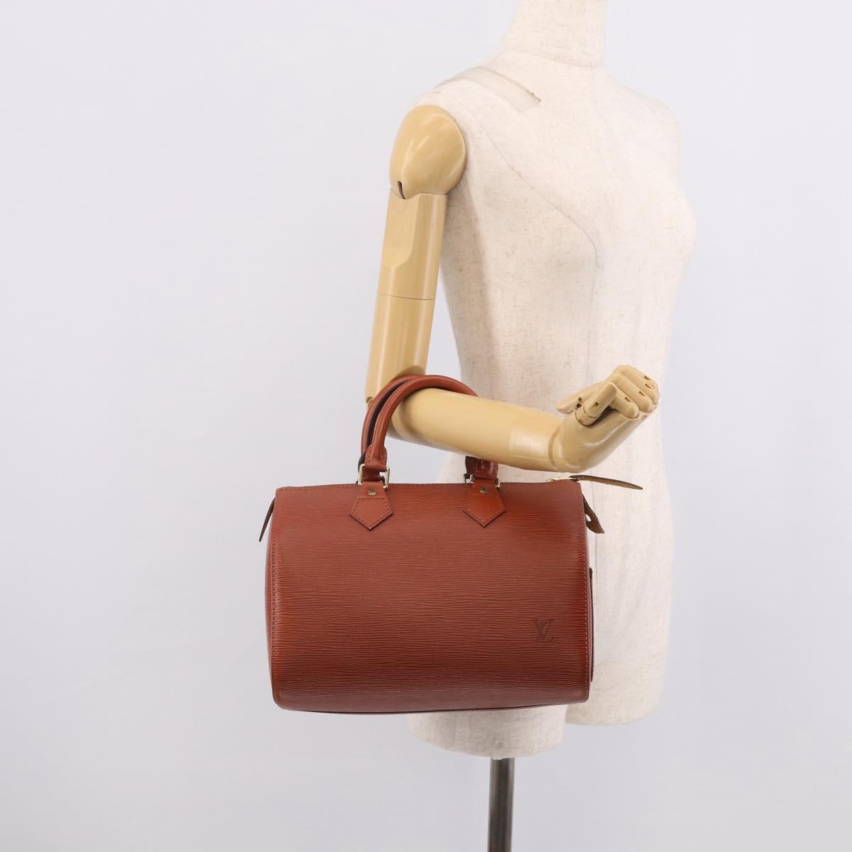 LOUIS VUITTON Epi Speedy 25 Hand Bag Brown M43013 LV Auth 214229V