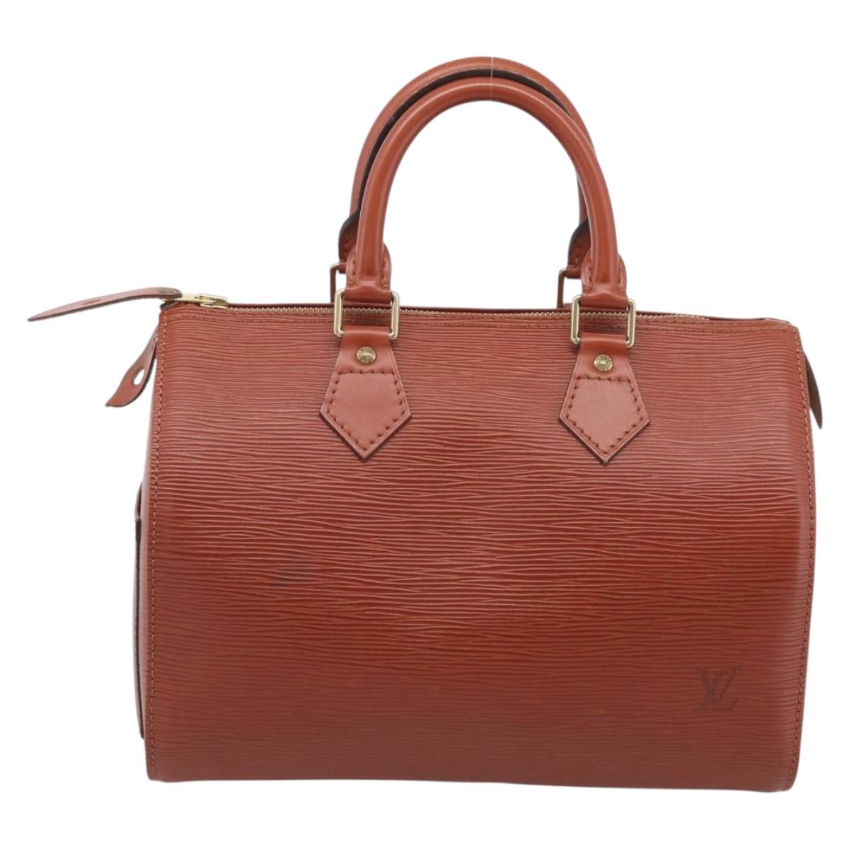 LOUIS VUITTON Epi Speedy 25 Hand Bag Brown M43013 LV Auth 214229V